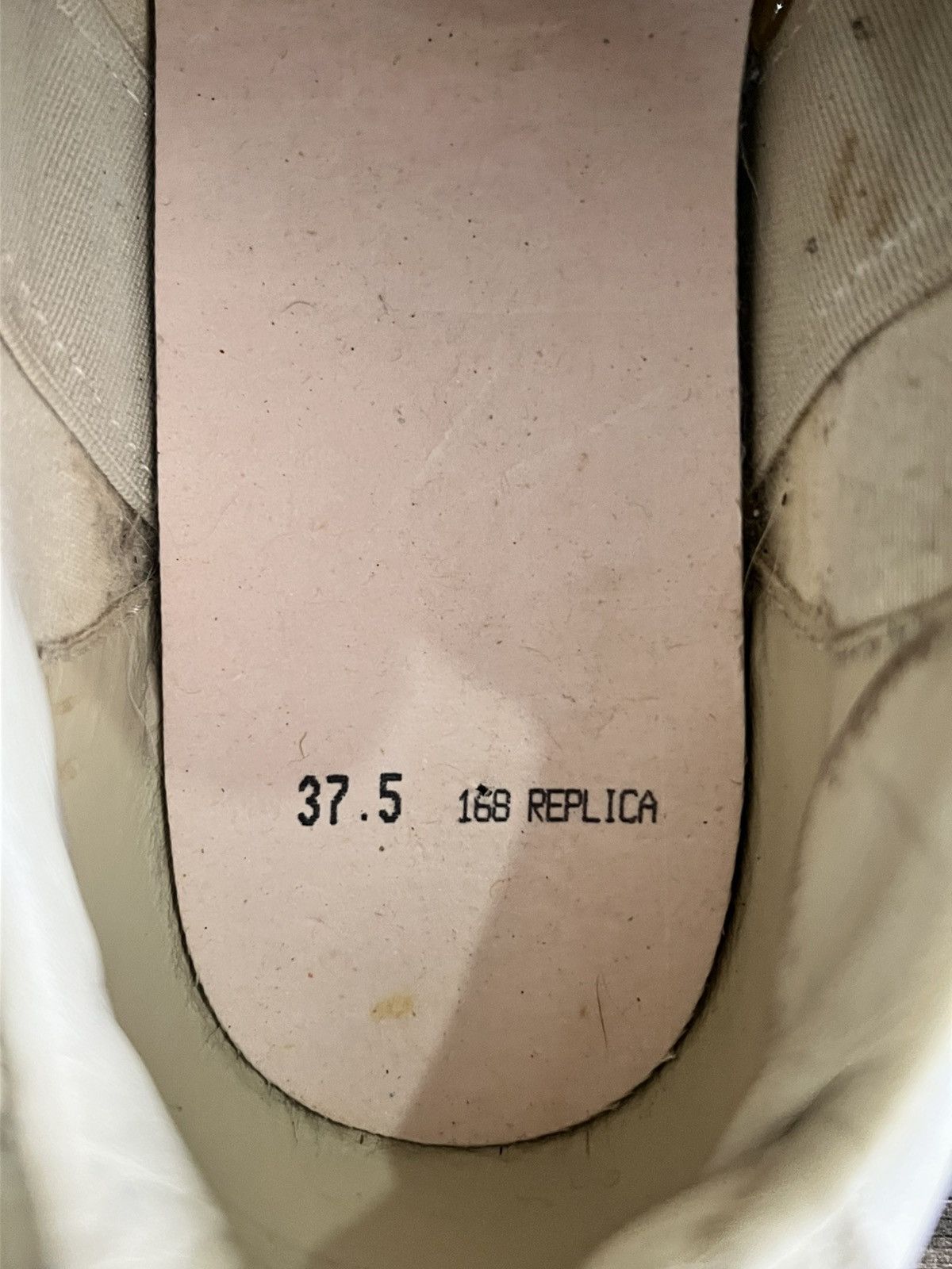 Maison Margiela Gats Replica White-Gray Sneakers Size US 7.5 / IT 37.5 - 13 Thumbnail