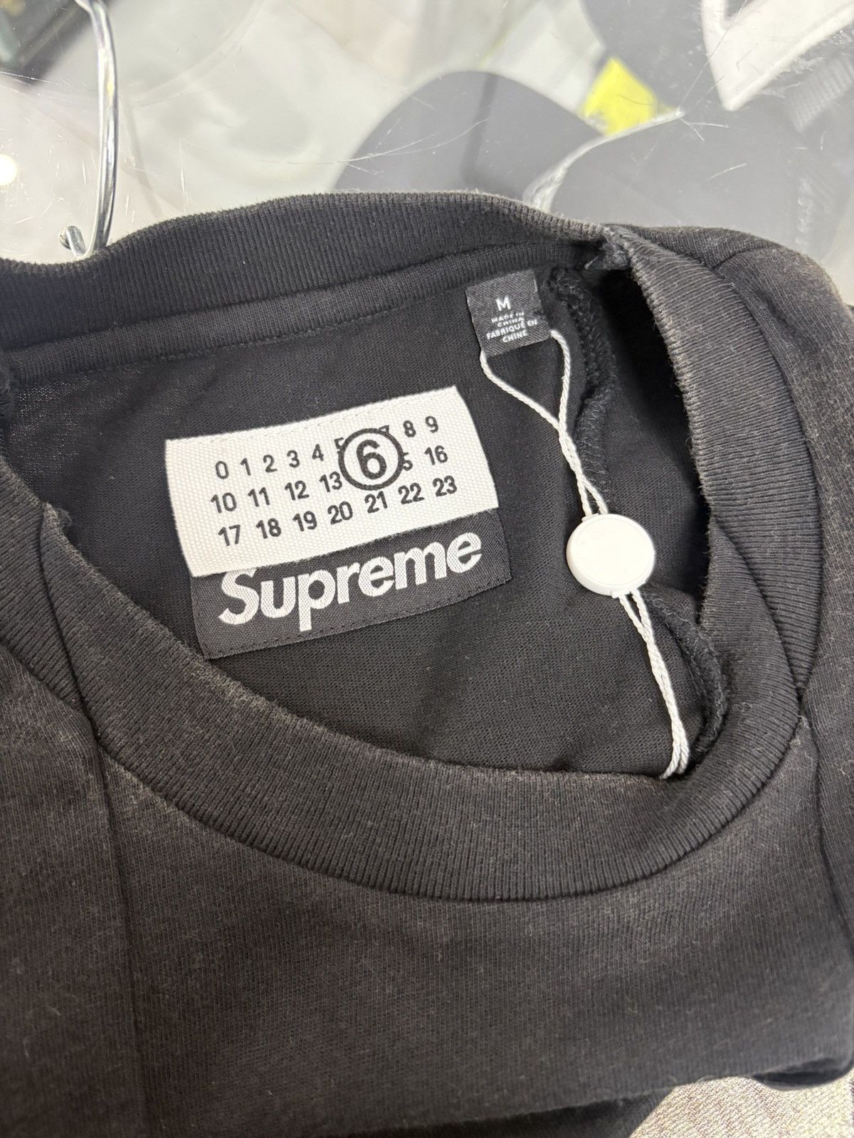 Supreme MM6 Maison Margiela Split S/S Top Black