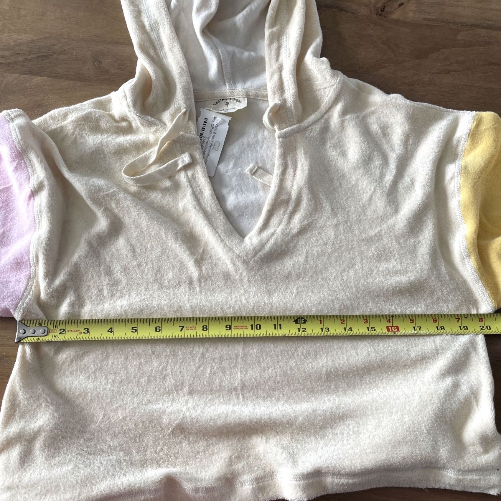 Vintage Electric & Rose Hacienda Hoodie Womens XS Tie Dye Cropped Terry Cotton Pullover Size S / US 4 / IT 40 - 7 Thumbnail
