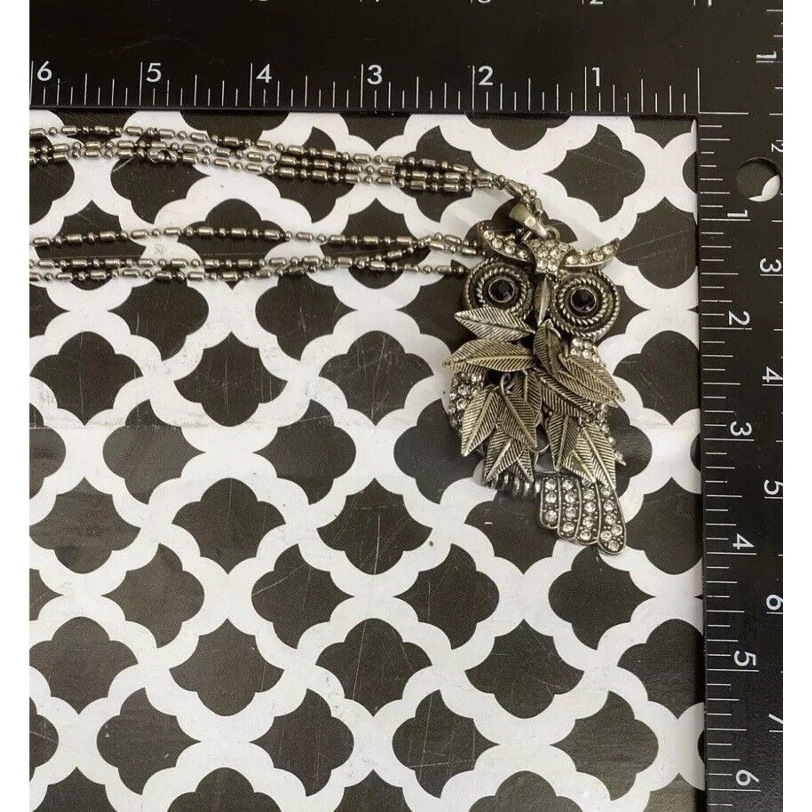 Aeropostale AEROPOSTALE 1987 Silver Tone Articulated Owl Pendant VINTAGE Size ONE SIZE - 2 Thumbnail