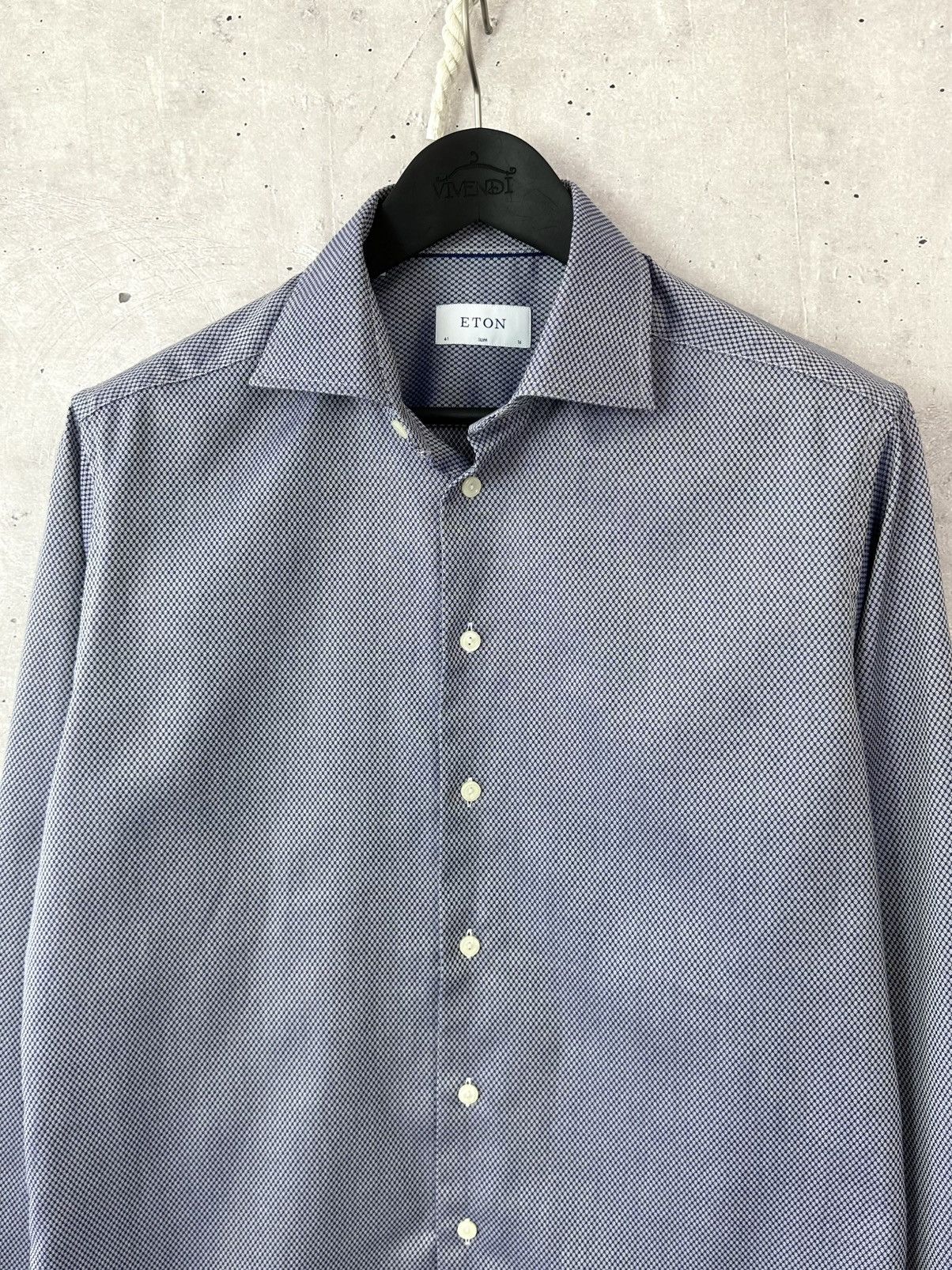 Eton Eton Slim Fit Cotton Long Sleeve Men’s Shirt Size US L / EU 52-54 / 3 - 2 Thumbnail