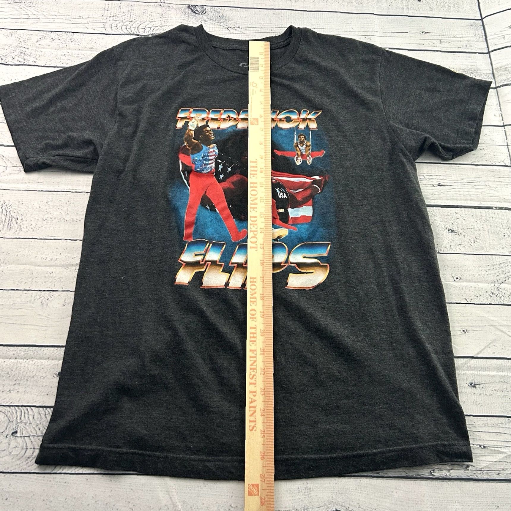 Athleta Athleta Gold Over America Tour Gymnastics T Shirt Men's L Gray Size US L / EU 52-54 / 3 - 3 Thumbnail