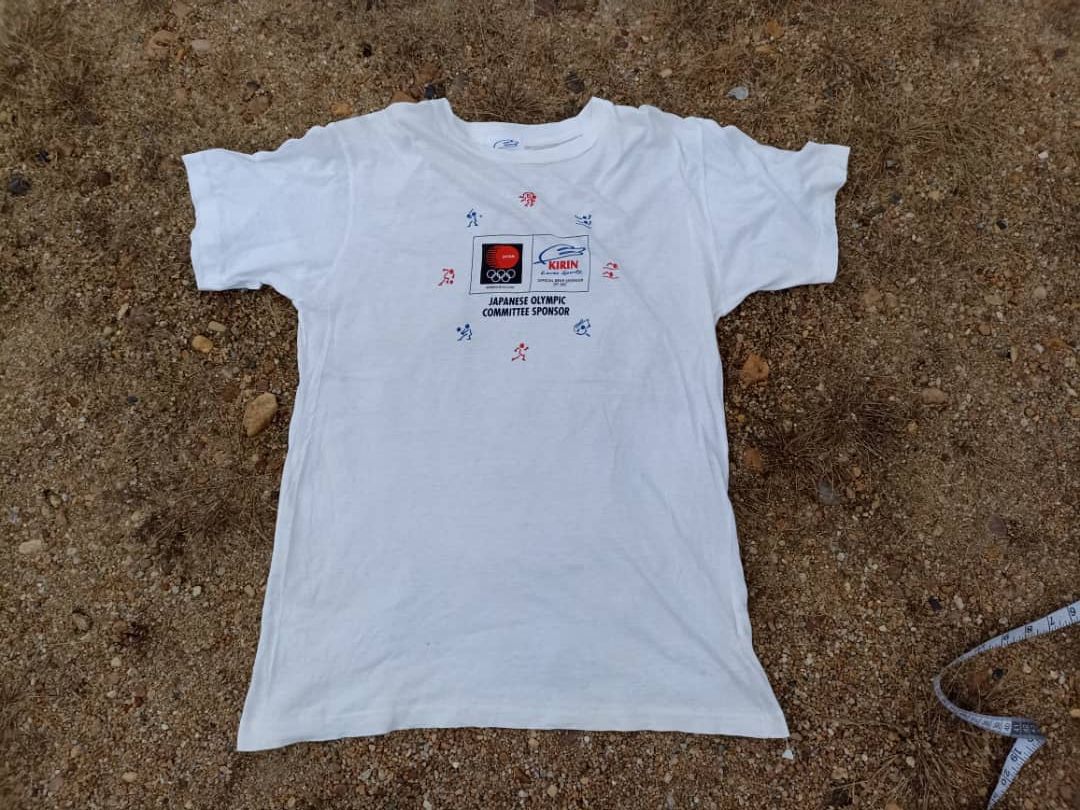 Image of Vintage Japanese Olympic By Kirin in White, Men's (Size Small)