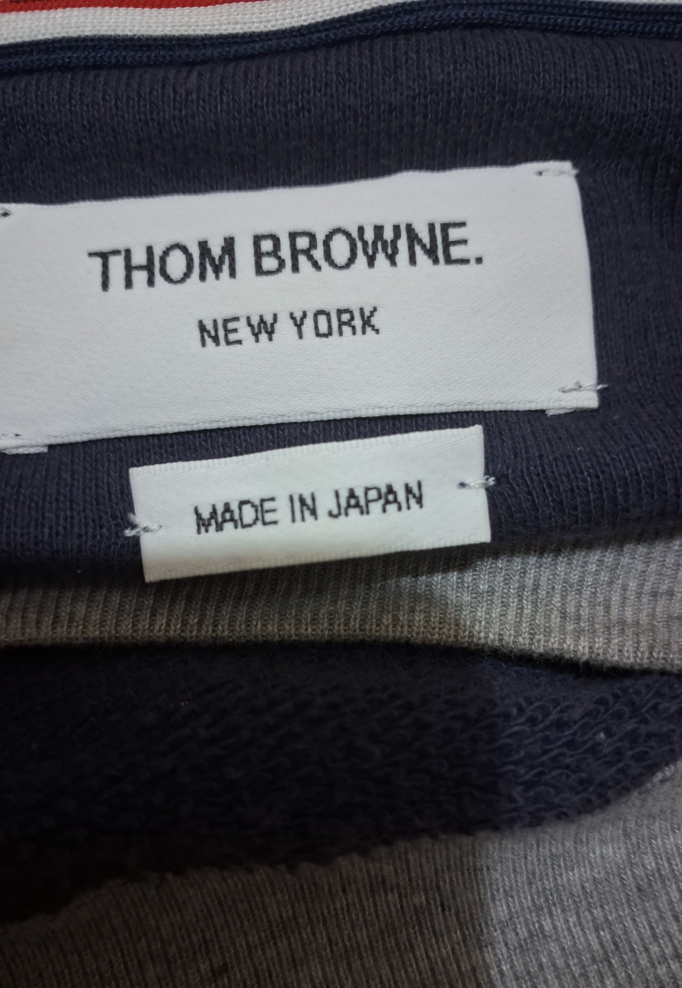 Thom Browne Two Tone Reverse Loopback Crewneck Sweatshirt Size US M / EU 48-50 / 2 - 3 Thumbnail