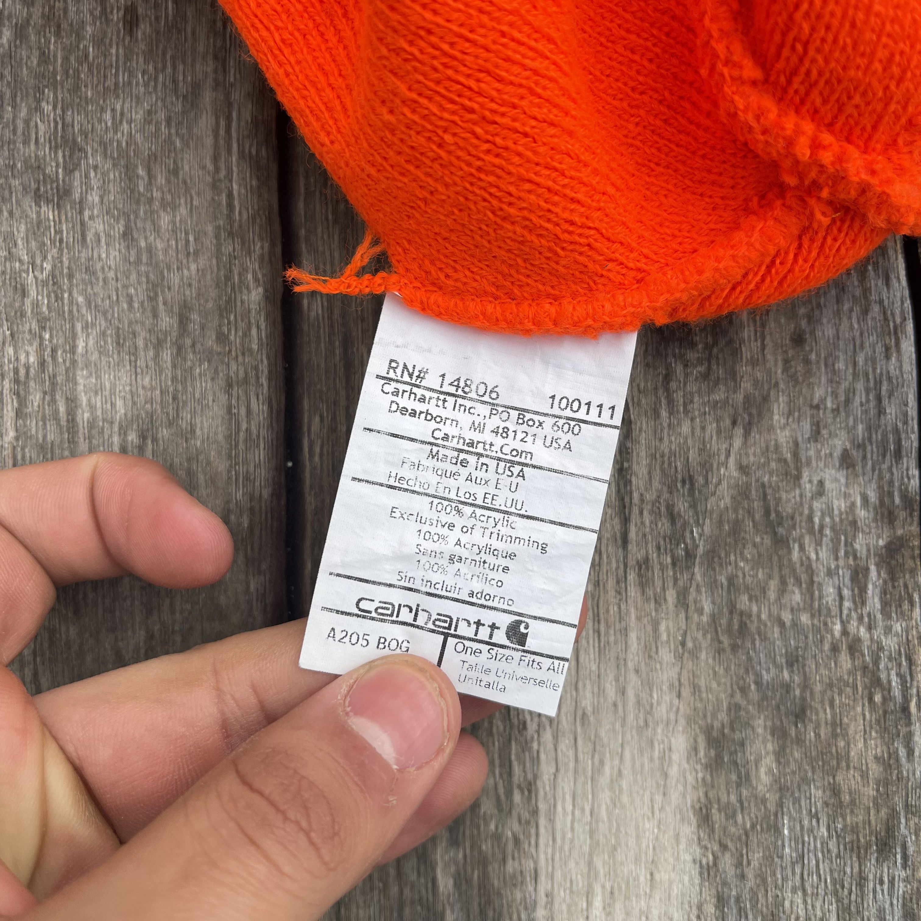 Carhartt Vintage Made in USA Carhartt Beanie Size ONE SIZE - 3 Thumbnail