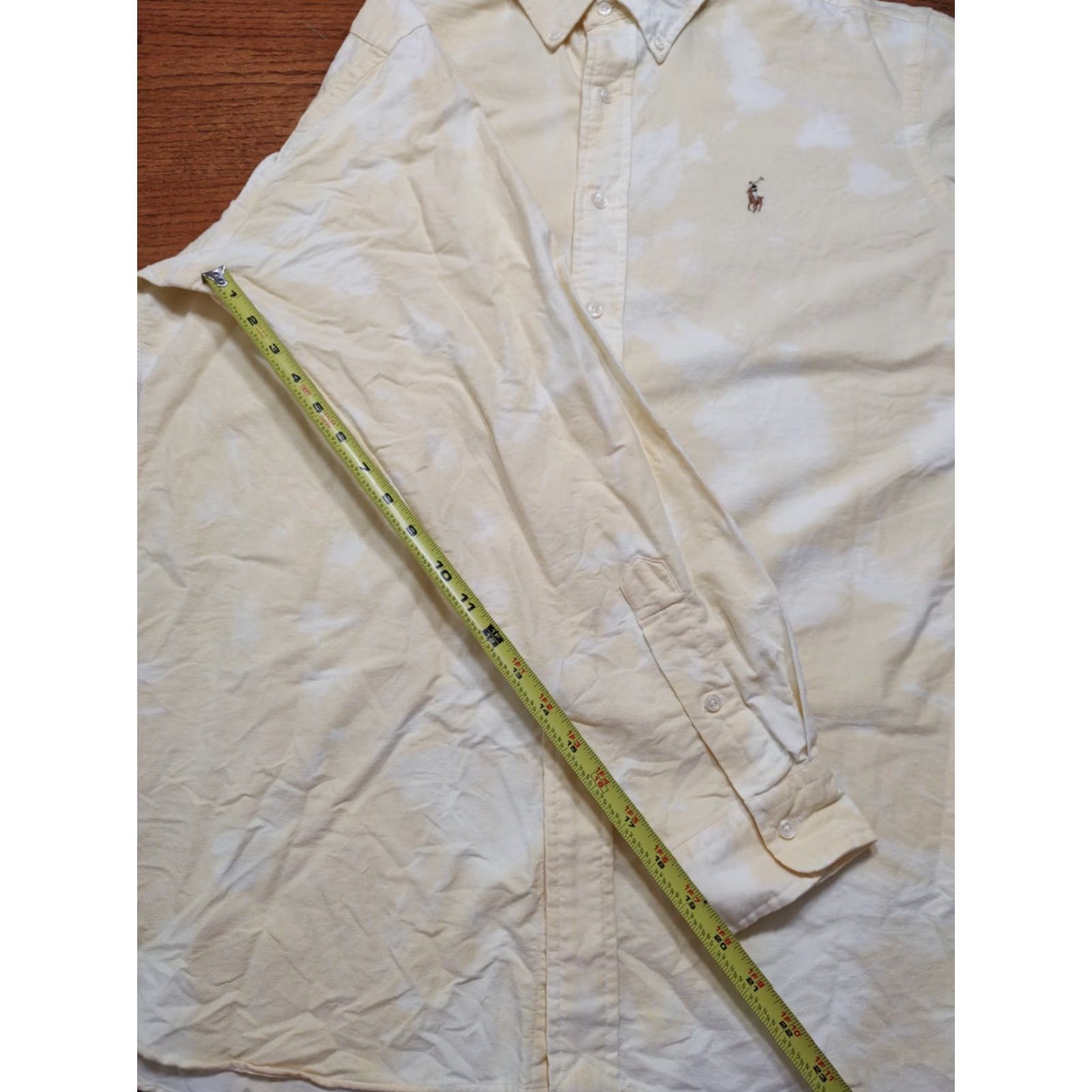 Ralph Lauren Polo Ralph Lauren Acid Wash Classic Button Shirt Mens L Yellow Tie Dye Button-Down Size US L / EU 52-54 / 3 - 8 Thumbnail