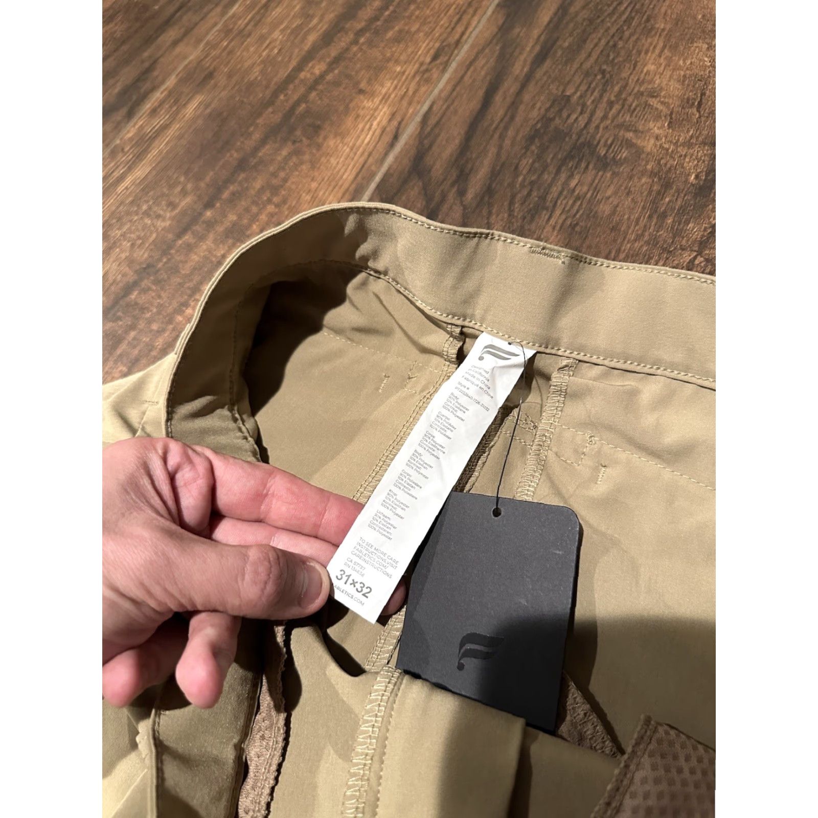 Fabletics NWT Fabletics The Only Pant Beige 31x30 Men's Regular Pocket Breathable Moisture Wicking Stretch Size US 31 - 5 Thumbnail