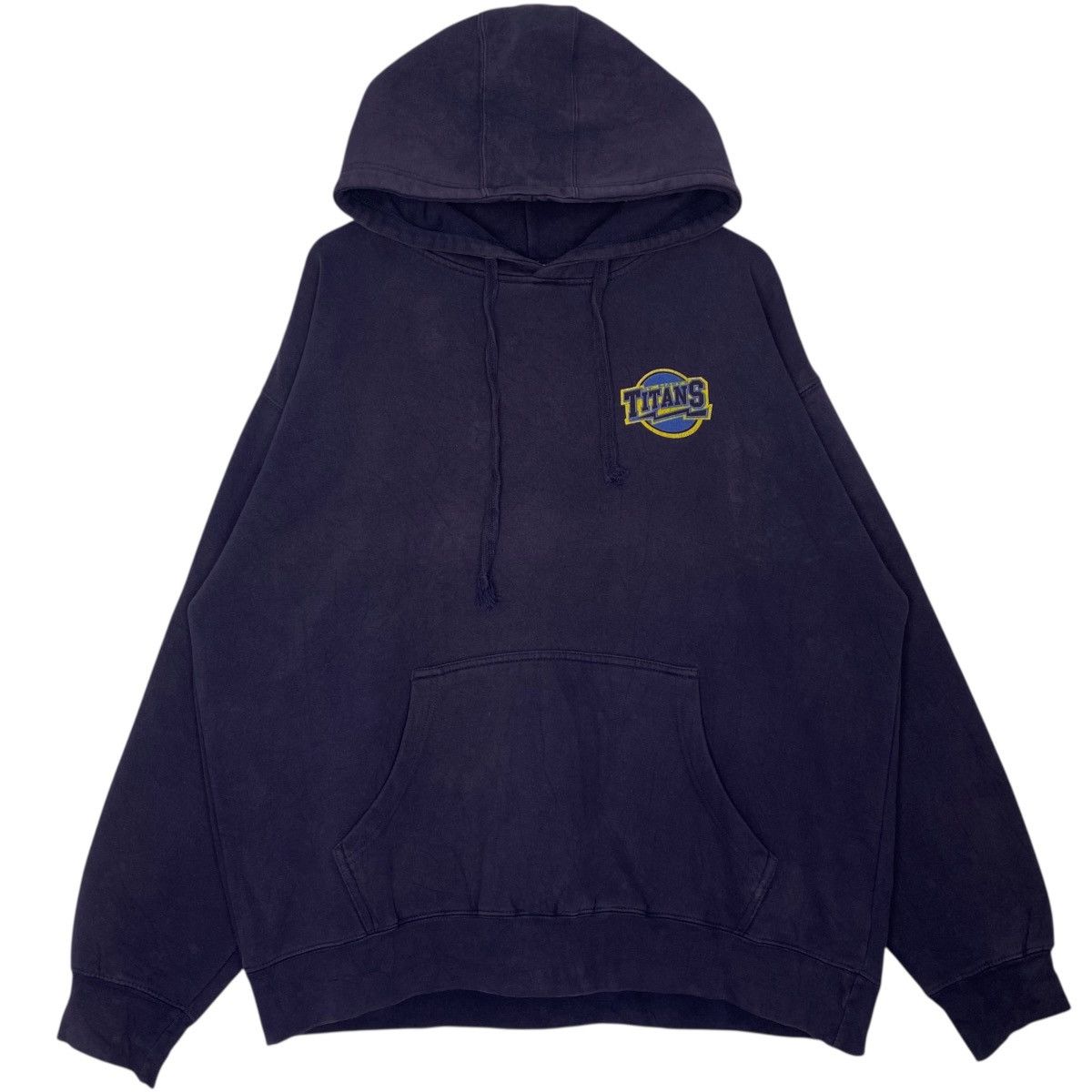 Vintage Vintage Spread Shirt Men Hoodie Embroidered Navy Blue Size US XL / EU 56 / 4 - 1 Thumbnail