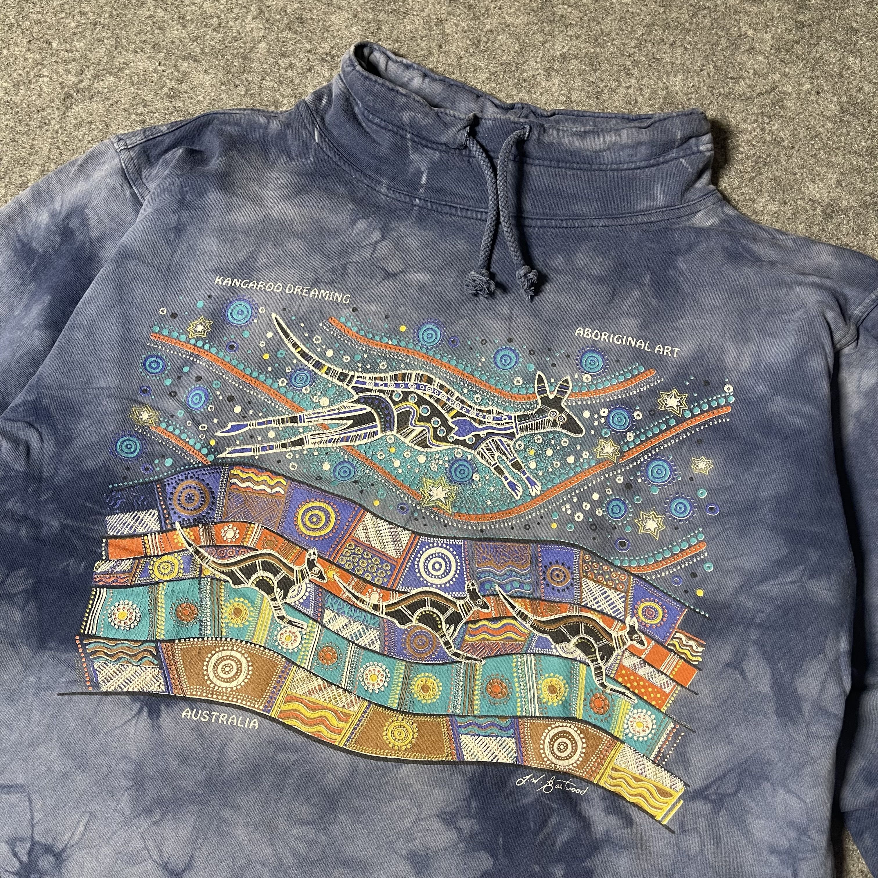 Other VIntage Sweatshirt Kangaroo Dreaming Aboriginal Art Size US L / EU 52-54 / 3 - 2 Thumbnail