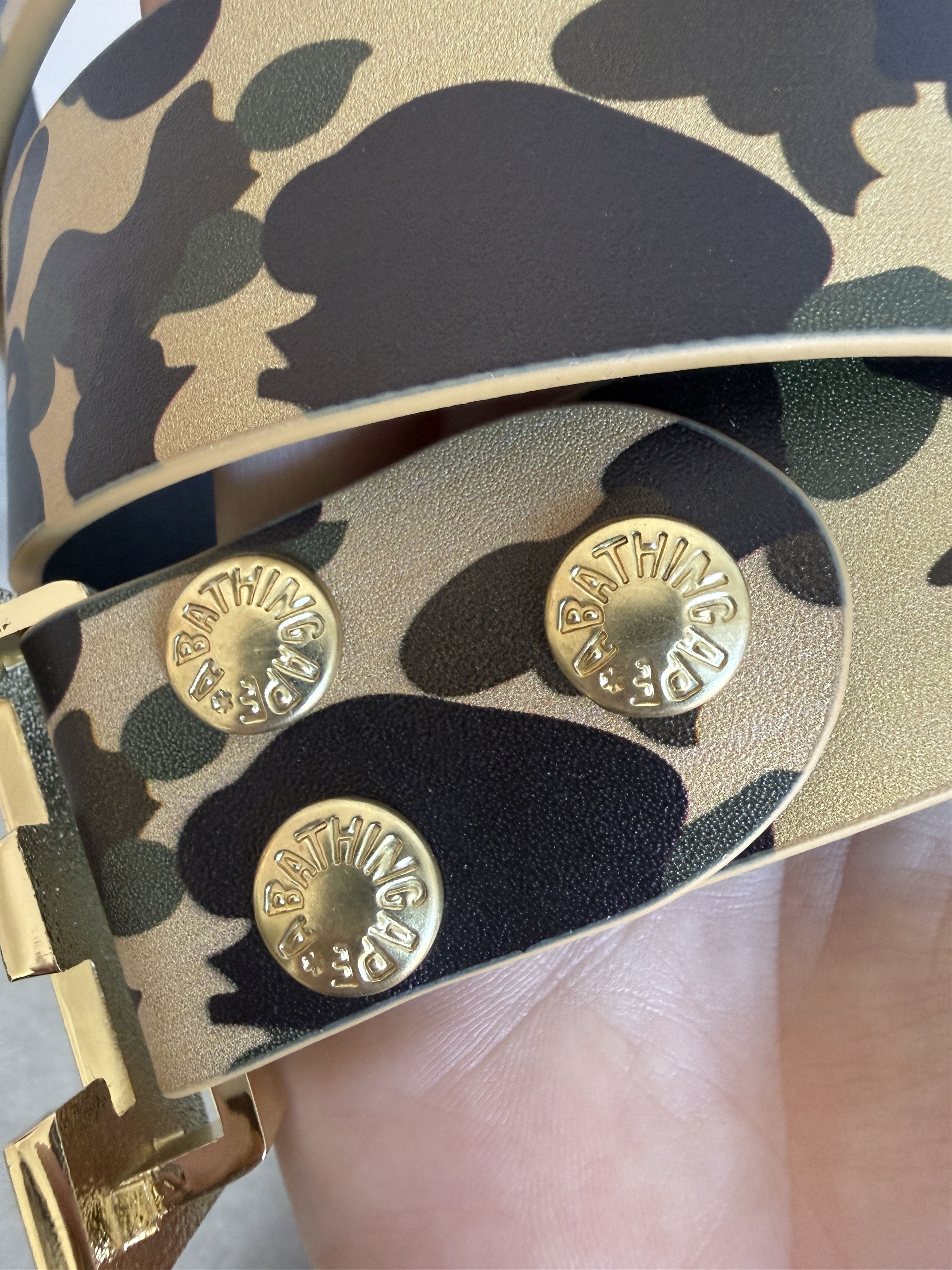 Bape BAPE 1ST CAMO BAPE LEATHER BELT (M/34) Size 34 - 6 Thumbnail