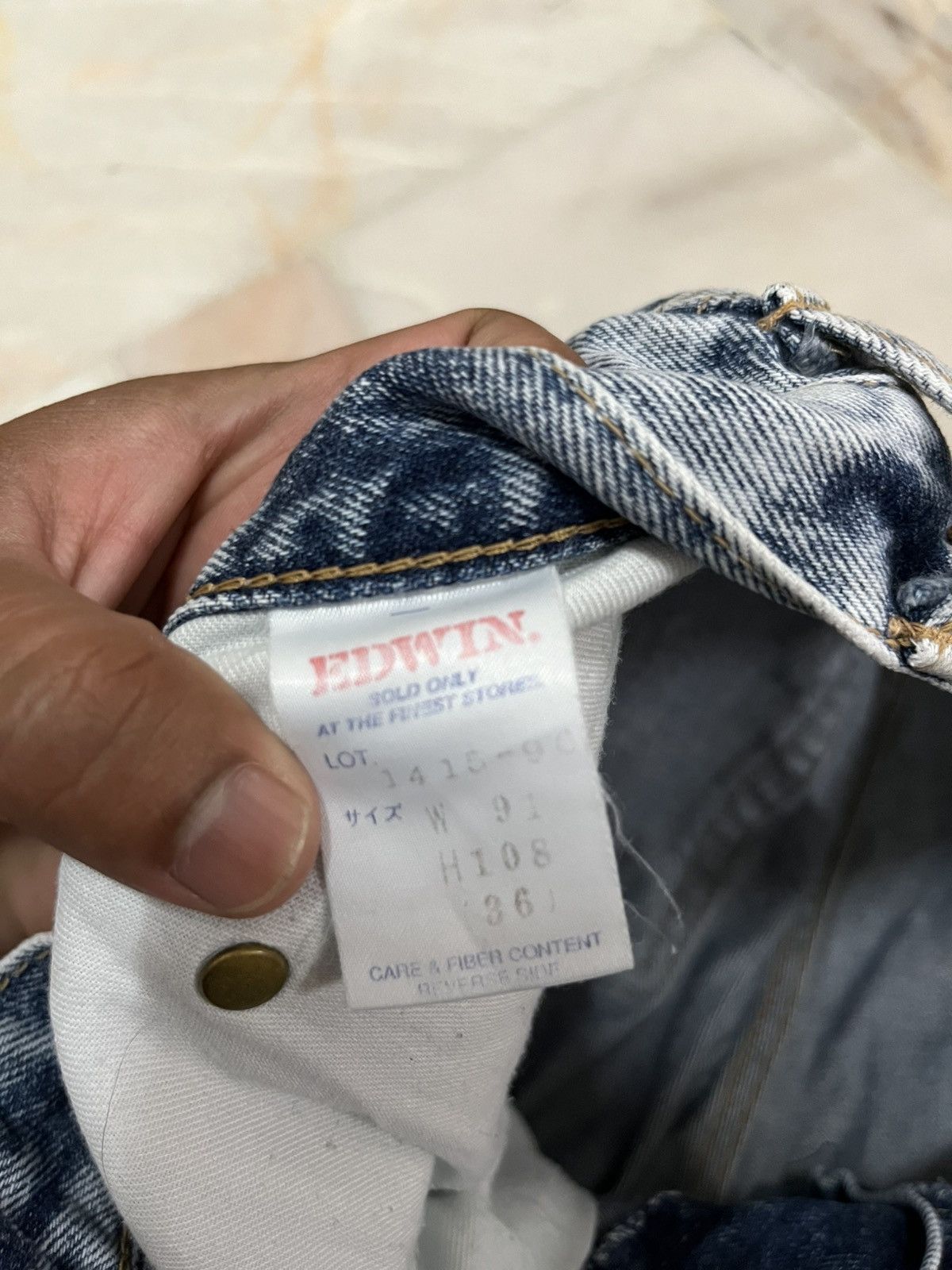 Edwin EDWIN ASID-WASH DENIM JEANS Size US 34 / EU 50 - 10 Thumbnail