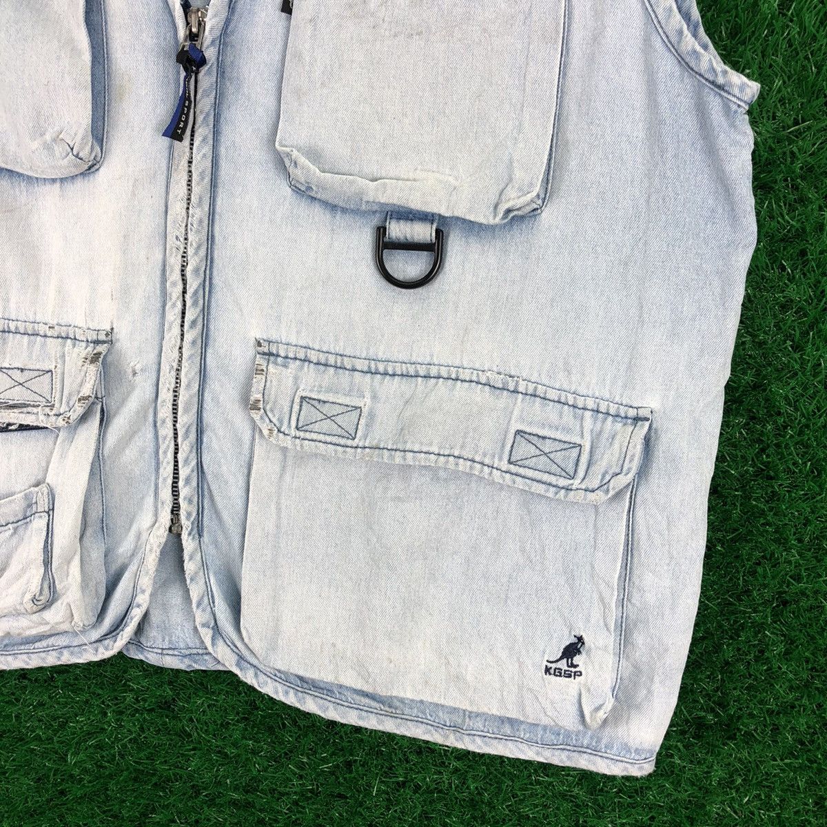 Kangol Vintage Kangol Sport Vest Distressed Multi Pocket Size US L / EU 52-54 / 3 - 3 Thumbnail