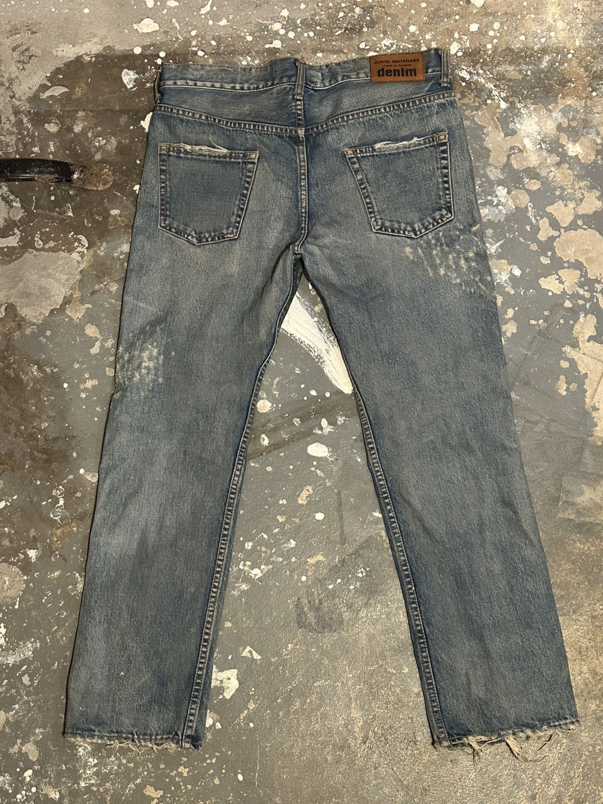 Comme des Garcons Junya watanabe ruined floral denim Size US 30 / EU 46 - 2 Thumbnail