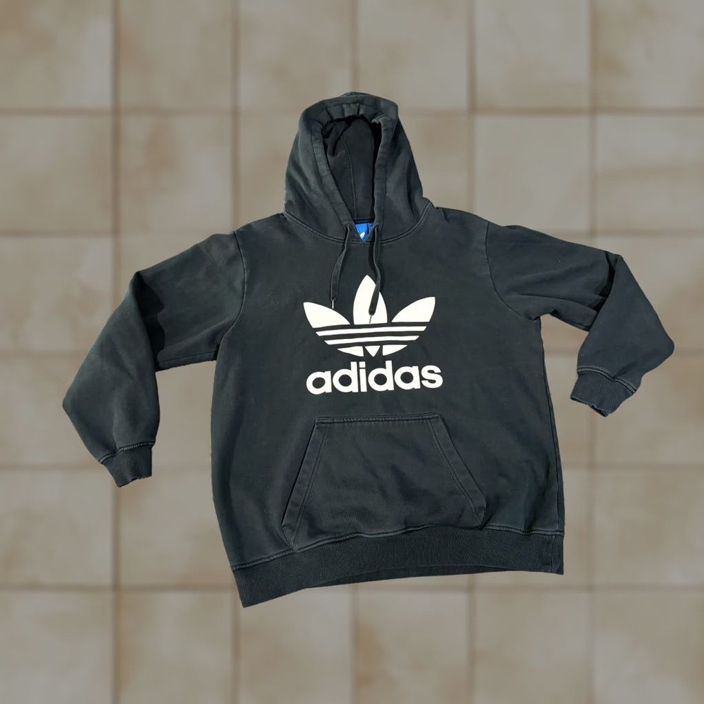 Adidas adidas Hoodie Mens L Black Logo Classic Original Retro Casual Hoodie Pullover Striped Pattern Mens Blocked Size US L / EU 52-54 / 3 - 1 Thumbnail