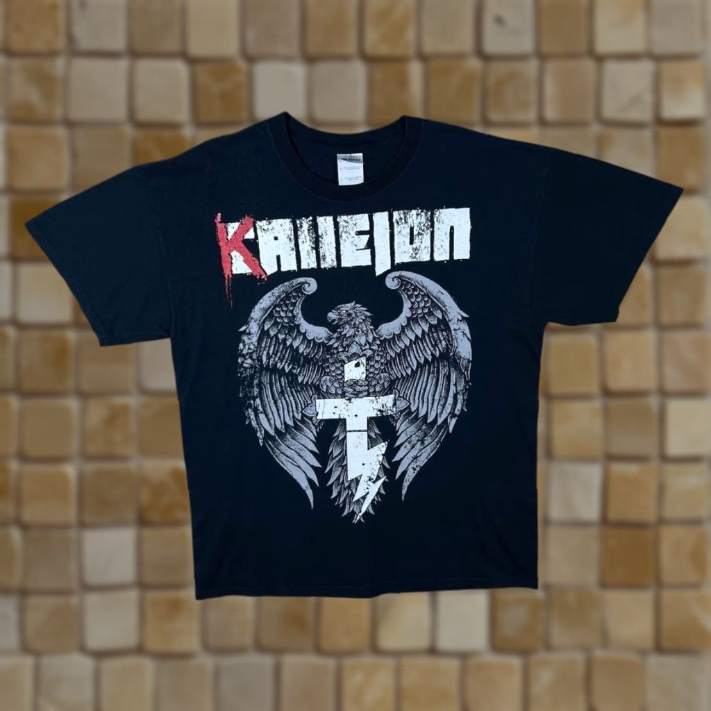 Gildan Callejon “MSD” Graphic Spellout Metalcore Heavy Metal Band Black T-Shirt Large Mens Graphic Print Front Back Size US L / EU 52-54 / 3 - 1 Thumbnail