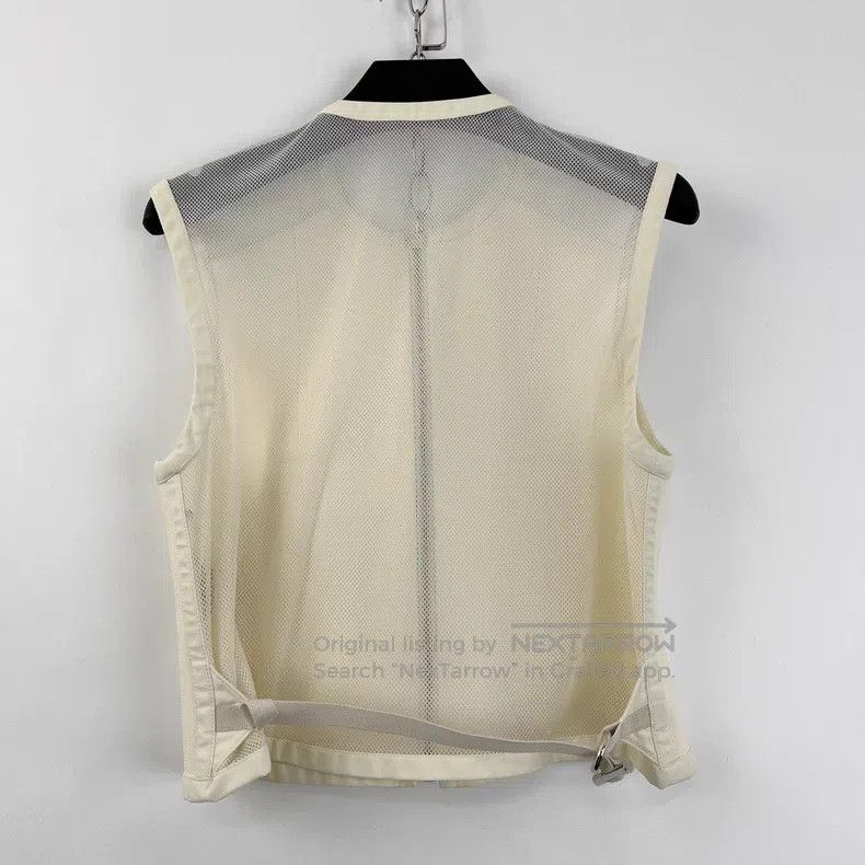 Hermes Hermes Off-white Mesh Patchwork Zip-up Vest Size XS / US 0-2 / IT 36-38 - 2 Thumbnail