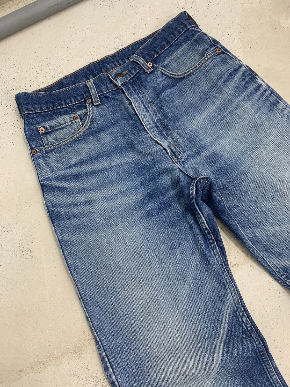 Levi's Vintage Reproduction Levis 515 Distressed Denim Pants (AE2) Size US 32 / EU 48 - 3 Thumbnail