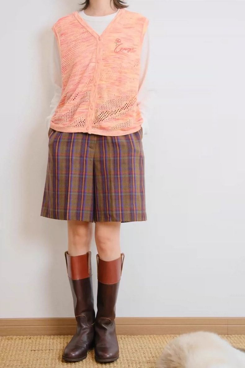 Kenzo KENZO Orange pink lace knit rose vest Size M / US 6-8 / IT 42-44 - 3 Thumbnail