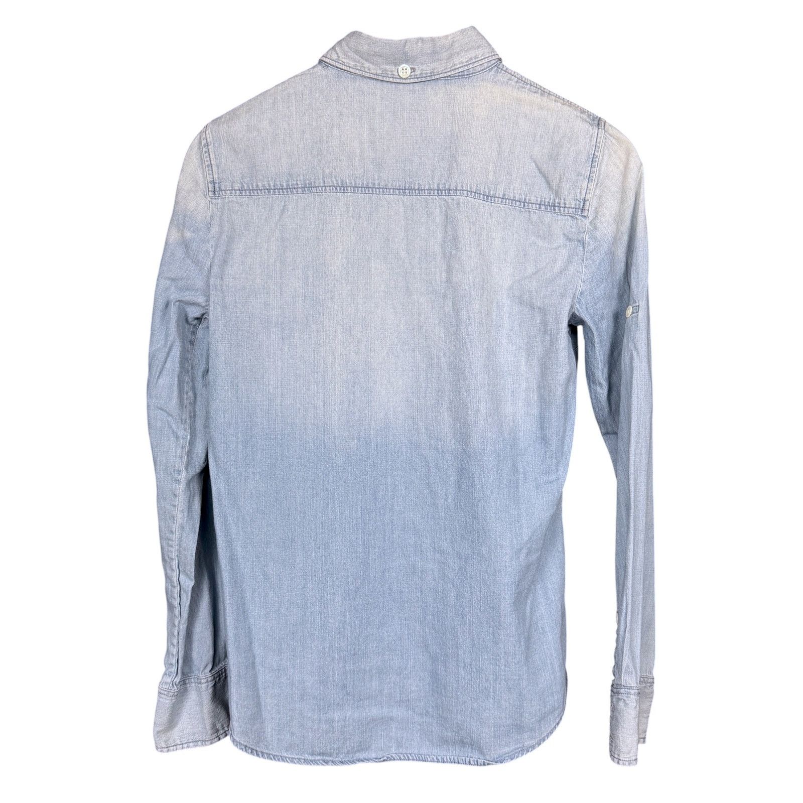 J.Crew J.Crew Women's 0 Chambray Distressed Light Blue Denim Size XS / US 0-2 / IT 36-38 - 2 Thumbnail