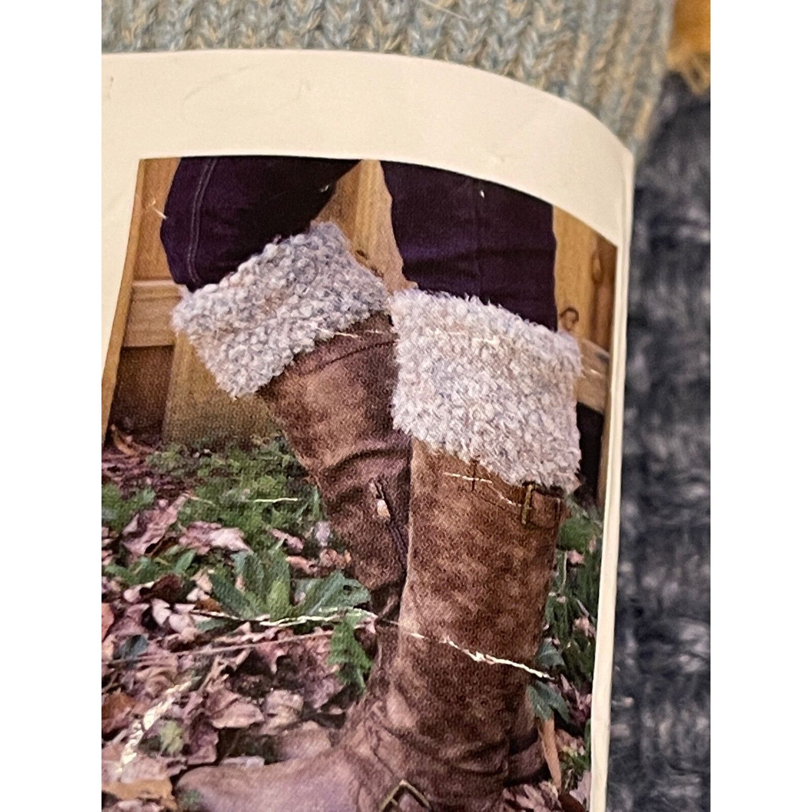 Other Simply Noelle Knubby Knit Boot Socks New with Tags Blue Gray Size ONE SIZE - 4 Thumbnail
