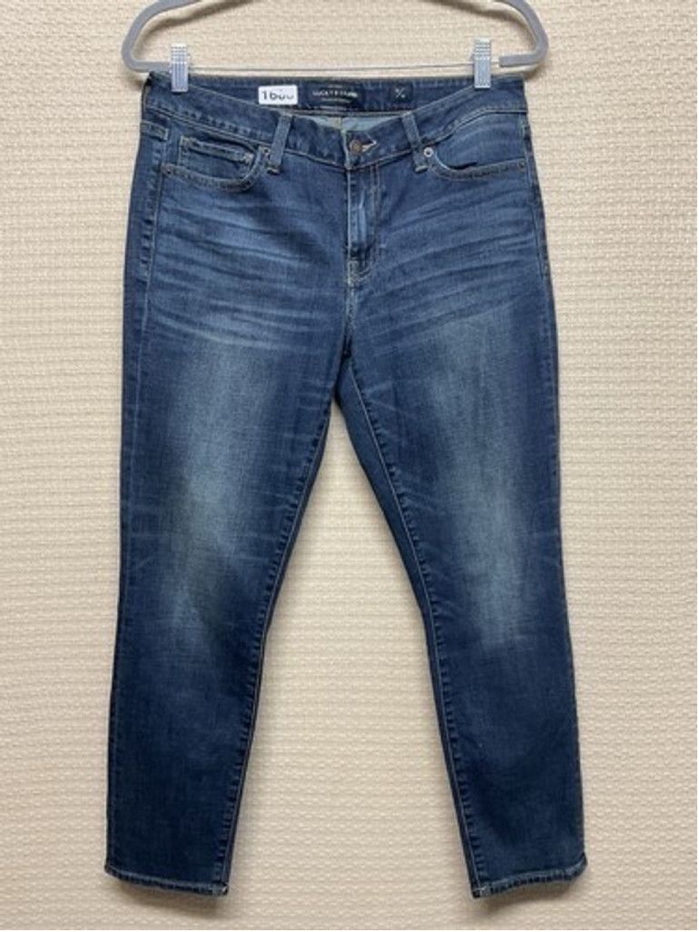 Lucky Brand Lucky Brand Lolita Dark Wash Stretch Crop Jeans Women 10/30 Size 32" / US 10 / IT 46 - 1 Thumbnail