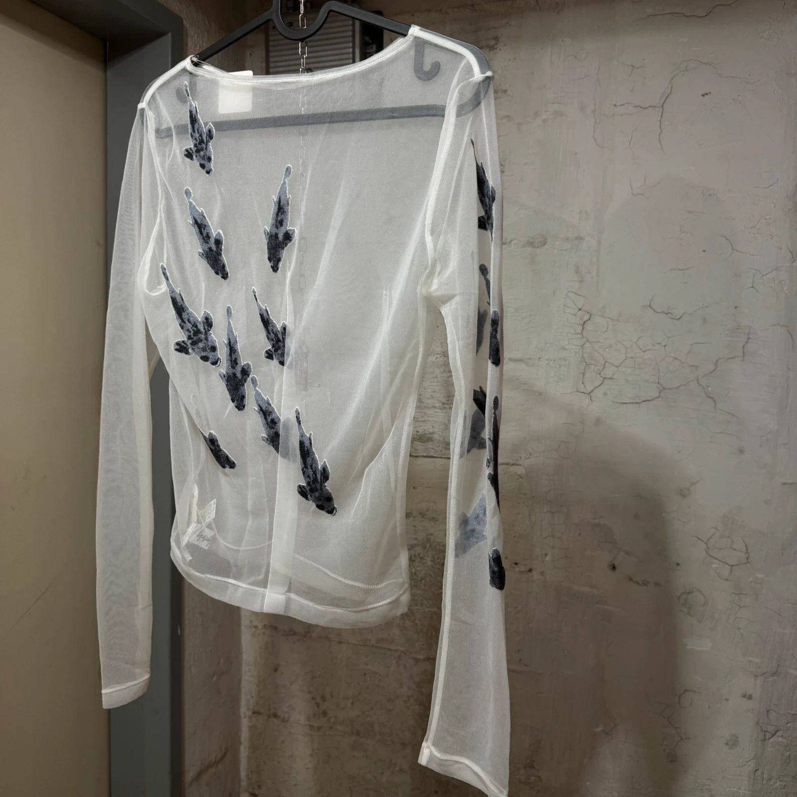 Yohji Yamamoto S/S 2003 Yohji Yamamoto koi fish sheer long sleeve top Size M / US 6-8 / IT 42-44 - 4 Thumbnail