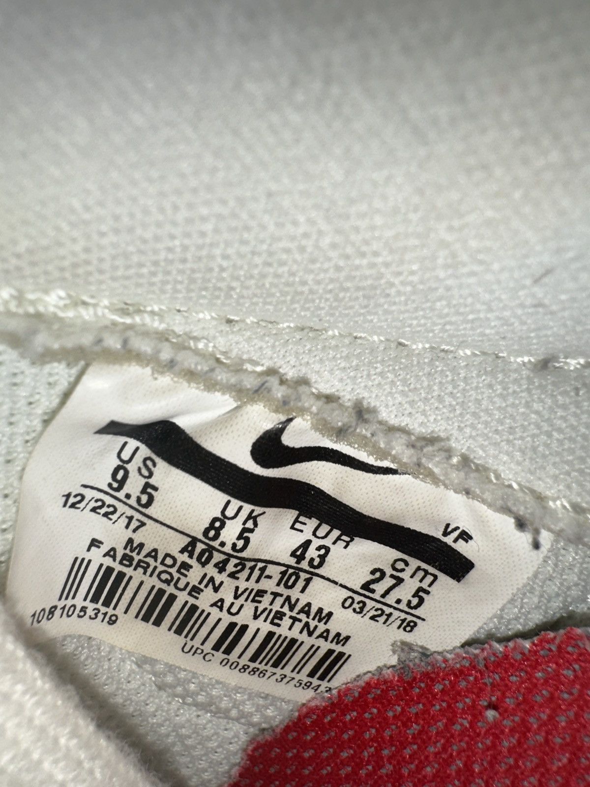 Nike × Travis Scott *EXTRAS* Air Force 1 Low Travis Scott Sail Clean Size 9.5 Size US 9.5 / EU 42-43 - 6 Thumbnail