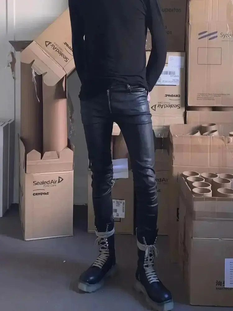 Rick Owens Rick Owens Drkshdw Front Zip Waxed Denim mojos8950 Size US 30 / EU 46 - 4 Thumbnail