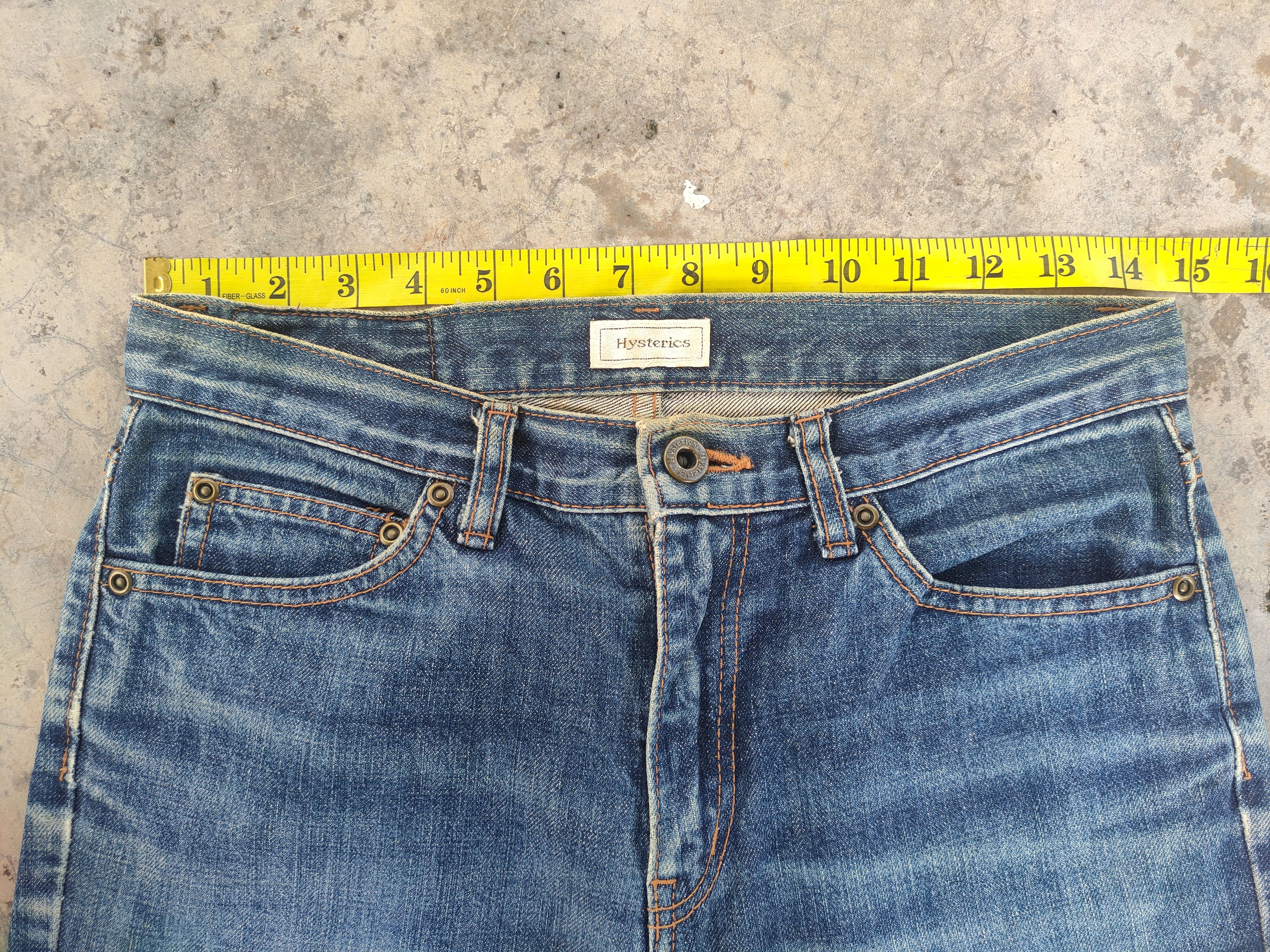 Hysteric Glamour VINTAGE HYSTERIC GLAMOUR FADED DENIM JEANS PANTS Size US 29 - 6 Thumbnail