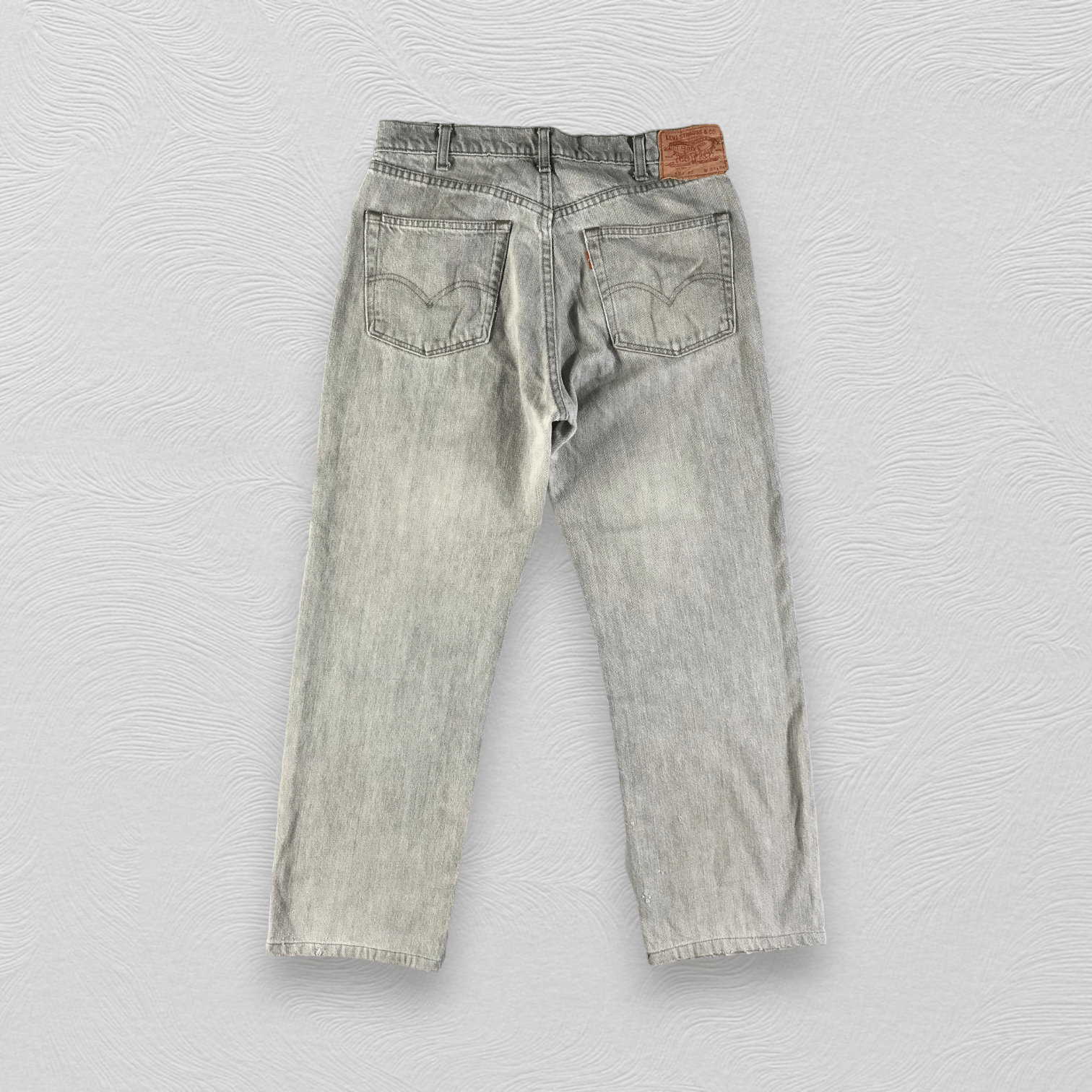 Levi's Vintage Levis 503 Jeans Distress Faded Gray Denim KJ2447 Size US 31 - 2 Thumbnail