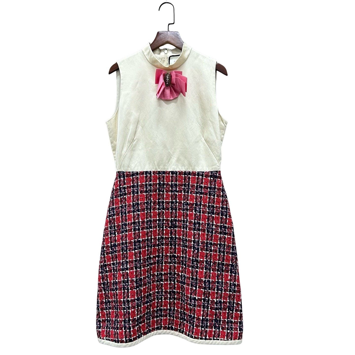 Gucci Gucci Plaid Bow Detail Sleeveless Dress Size 38 Size XS / US 0-2 / IT 36-38 - 1 Thumbnail