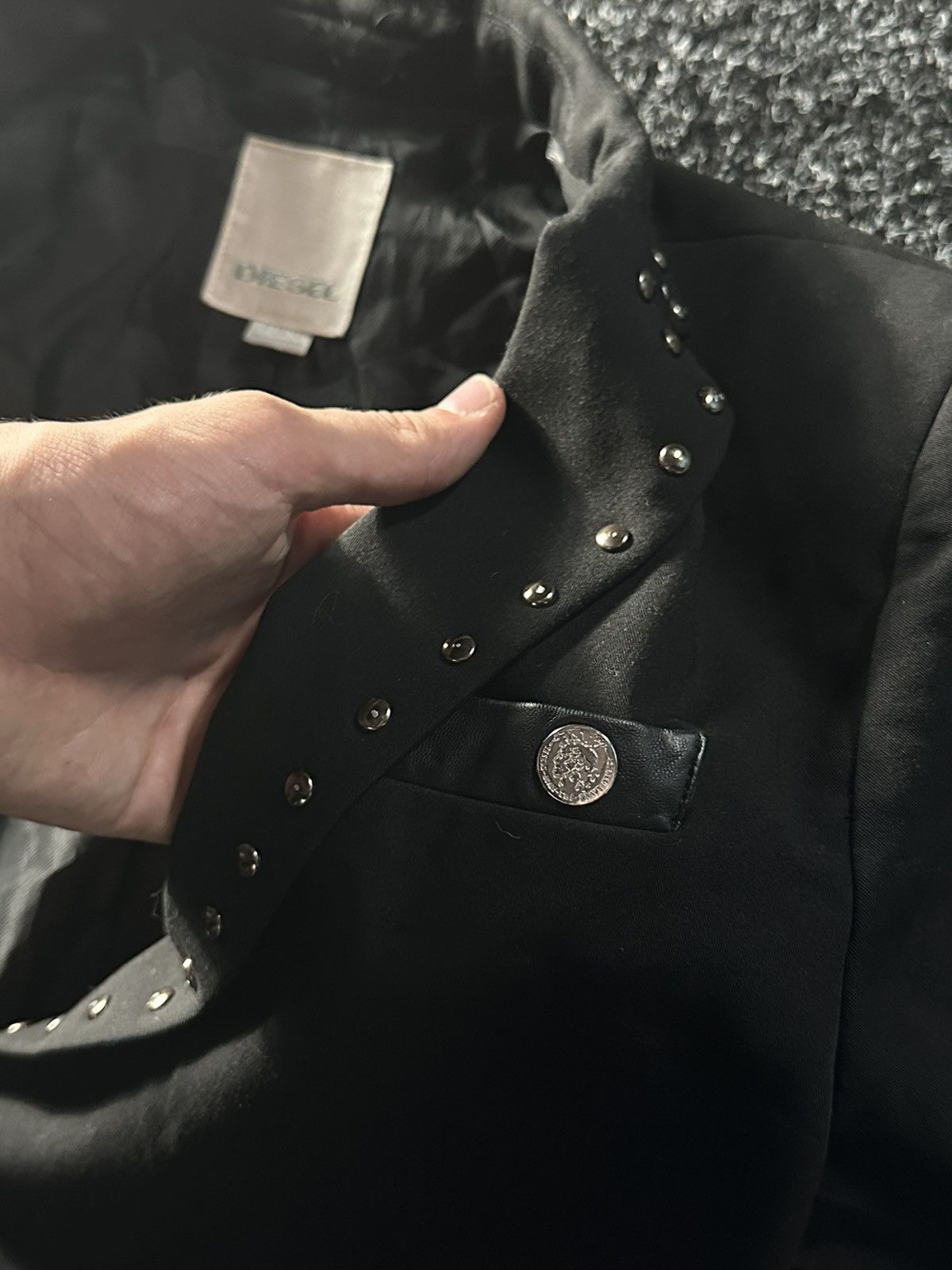 Diesel × If Six Was Nine DIESEL VINTAGE CROPPED ARCHIVE BLAZER JACKET AVANT GARDE Y2K Size L / US 10 / IT 46 - 4 Thumbnail