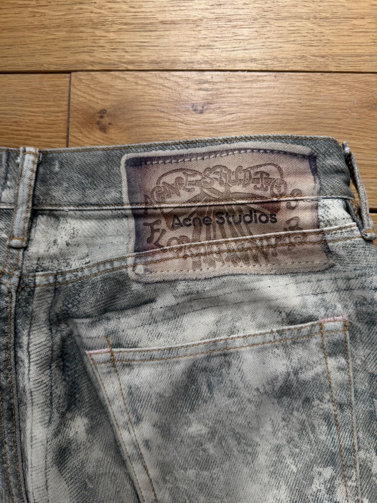 Acne Studios Acne Studios trompe l'oeil paint baggy jeans Size US 31 - 9 Thumbnail