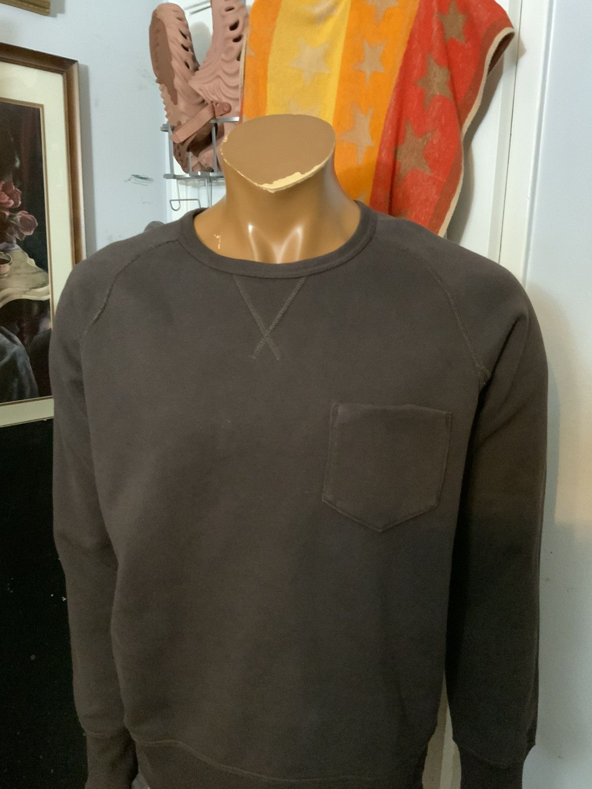 Designer Ink Clothing Archival Archive Gusset V Crewneck Sweatshirt Size US L / EU 52-54 / 3 - 9 Thumbnail