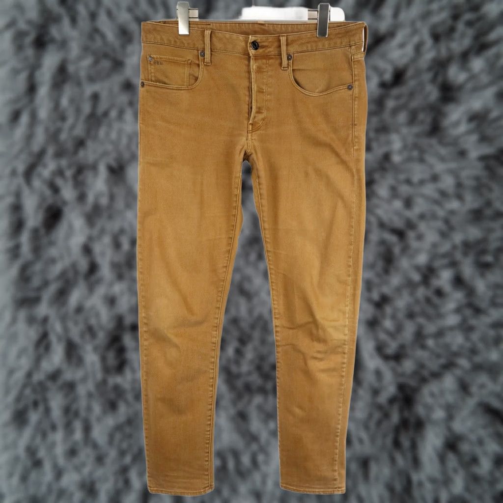 G-Star G-STAR 3301 Slim Coj Jeans Men's W32/L32 Brown Denim Button Fly Stretched Jeans Mens Slim Coj 3301 Brown Denim Button Fly W32 L32 Size US 32 / EU 48 - 1 Thumbnail