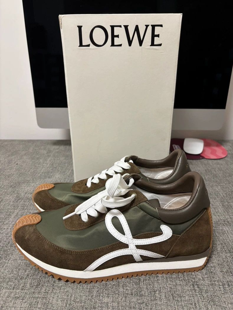 Loewe LOEWE Men's Aghan shoes nylon suede sports shoes casual Size US 10 / EU 43 - 1 Thumbnail