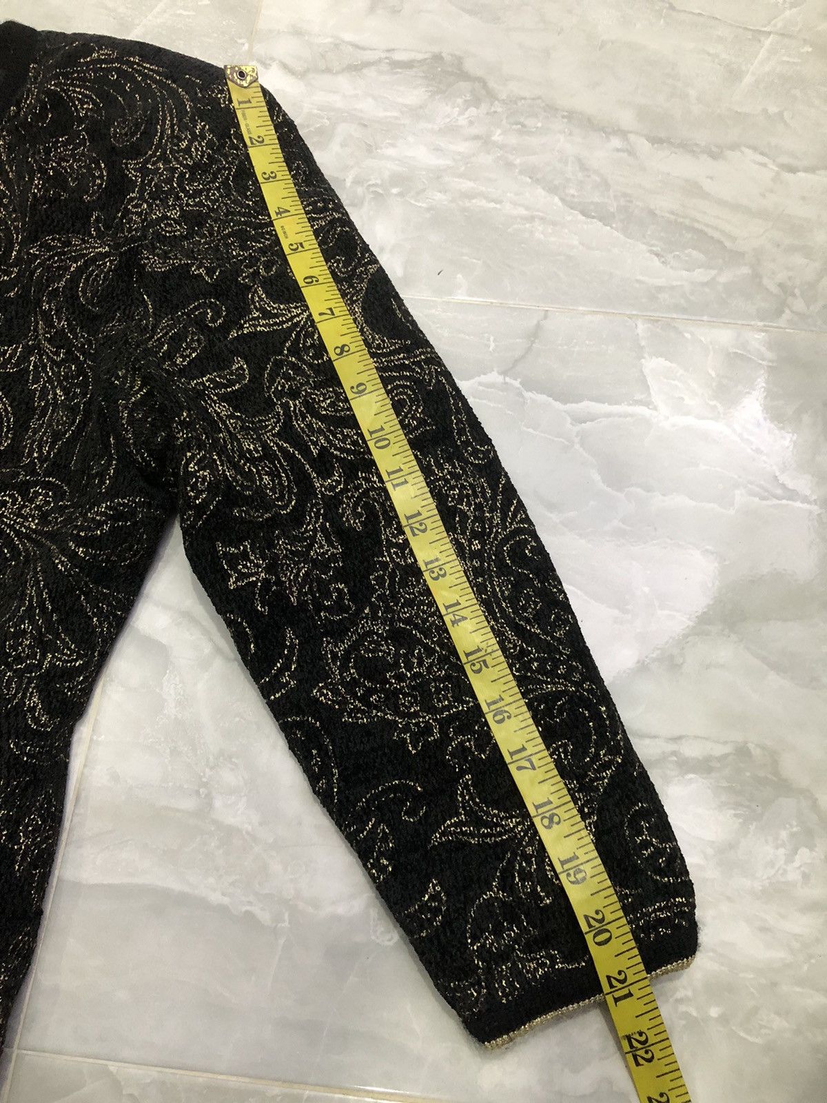 Japanese Brand LEBE Tokyo Style Vintage Embroidered Jacket Black Gold Size L / US 10 / IT 46 - 17 Thumbnail