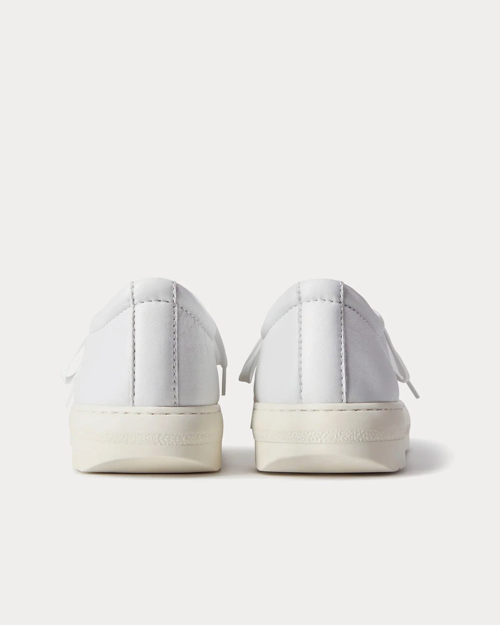 Sunnei o1mle1025 Unisex Dreamy Leather Bowling Shoes in Off White Size US 11 / EU 44 - 3 Thumbnail