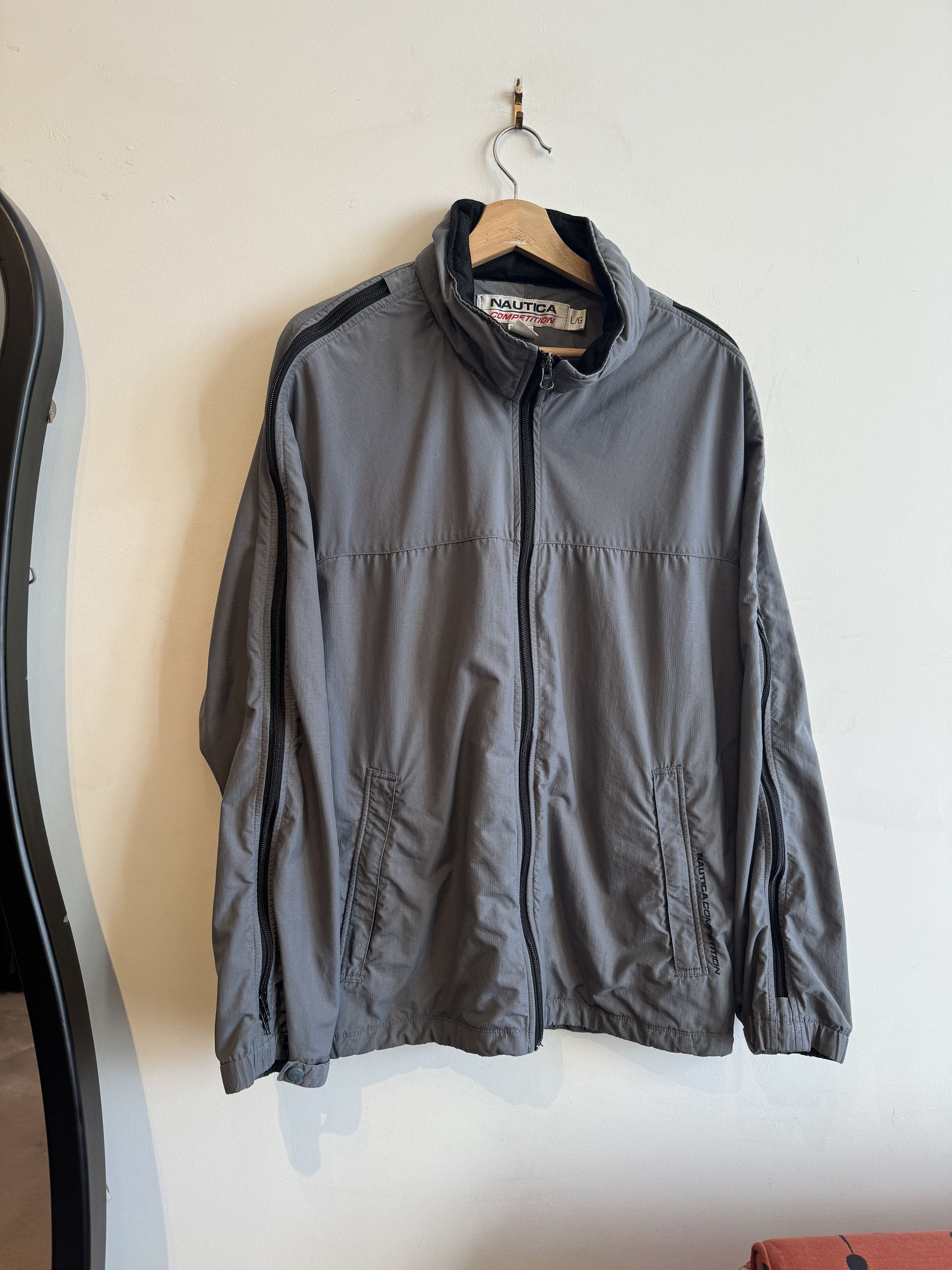 Nautica × Vintage y2k 00s Nautica Windbreaker Reflective Size L Size US L / EU 52-54 / 3 - 1 Thumbnail