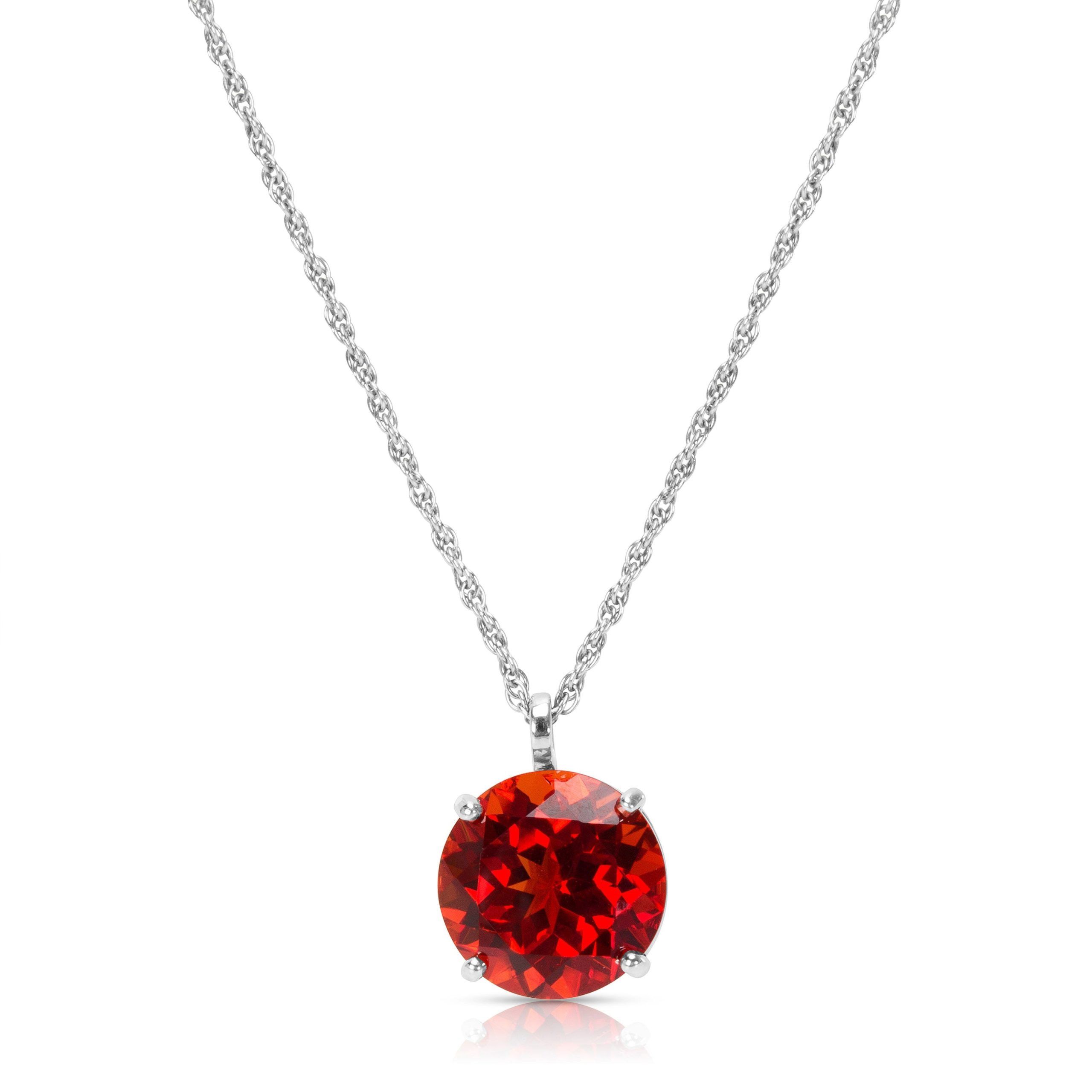image of Tiffany Co Created Sapphire Pendant In Sterling Silver With Chain 14Mm, Women's