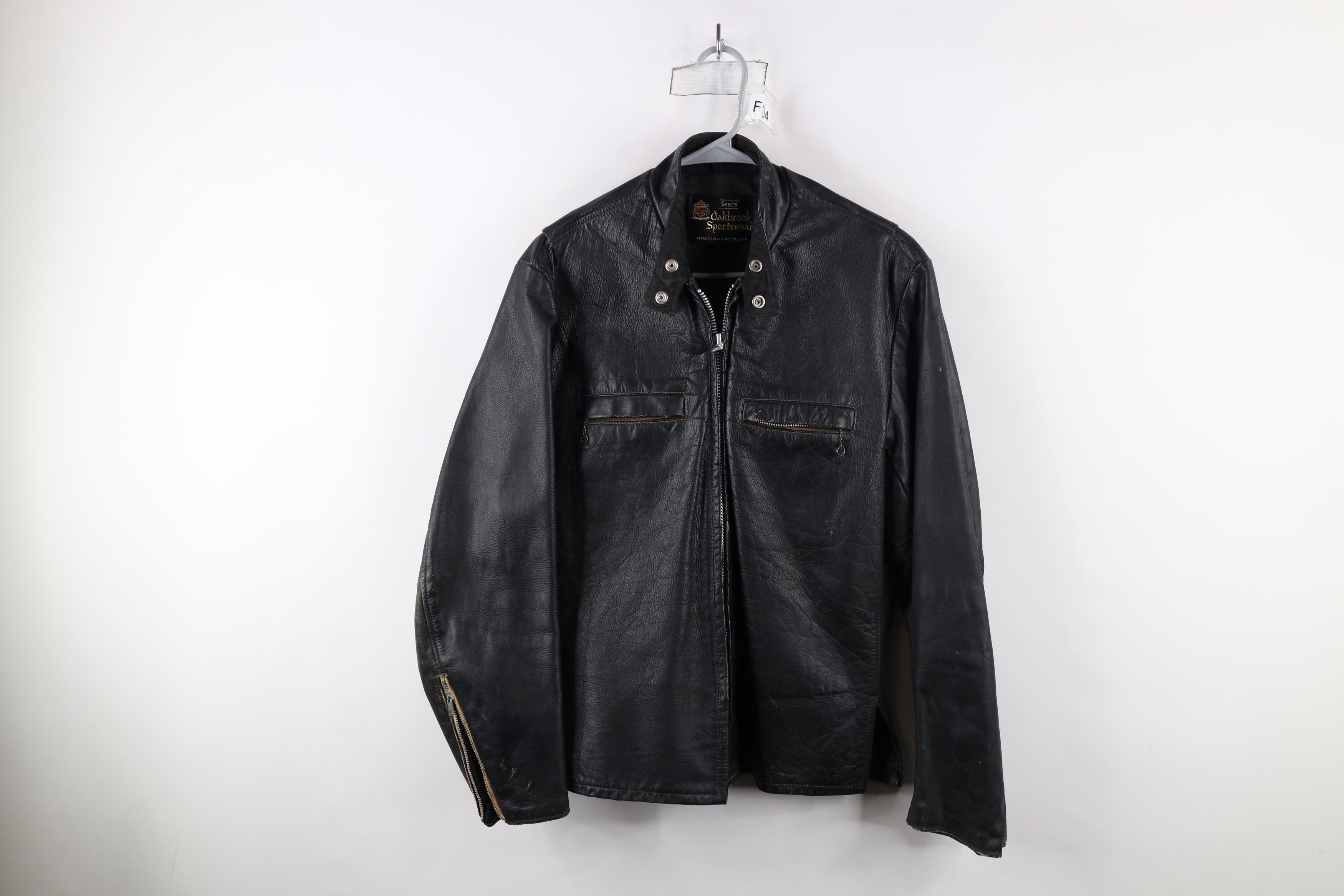 Vintage Vintage 60s 70s Streetwear Chain Zipper Cafe Jacket USA Size US L / EU 52-54 / 3 - 1 Thumbnail