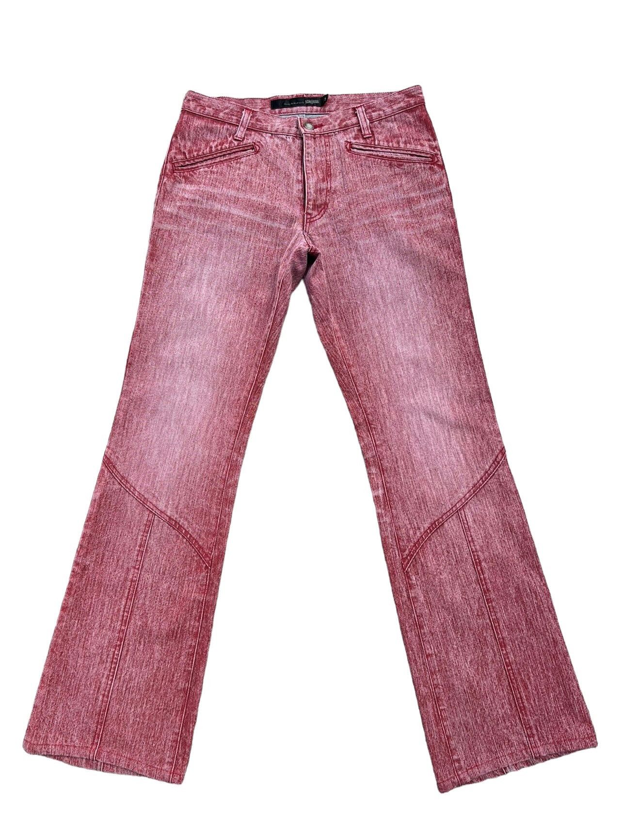 Schlussel Vintage Schlussel Japan Fade Red Denim Flare Jeans Size US 30 / EU 46 - 1 Thumbnail
