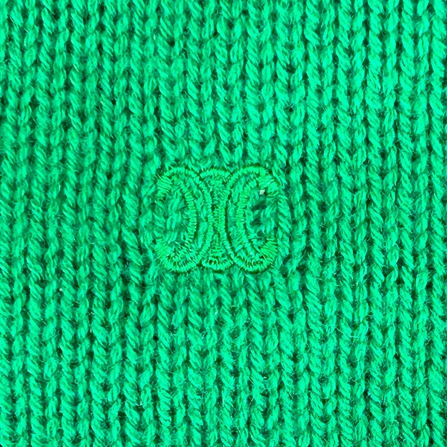 Celine Celine green Triomphe logo knit top L Size L / US 10 / IT 46 - 6 Thumbnail