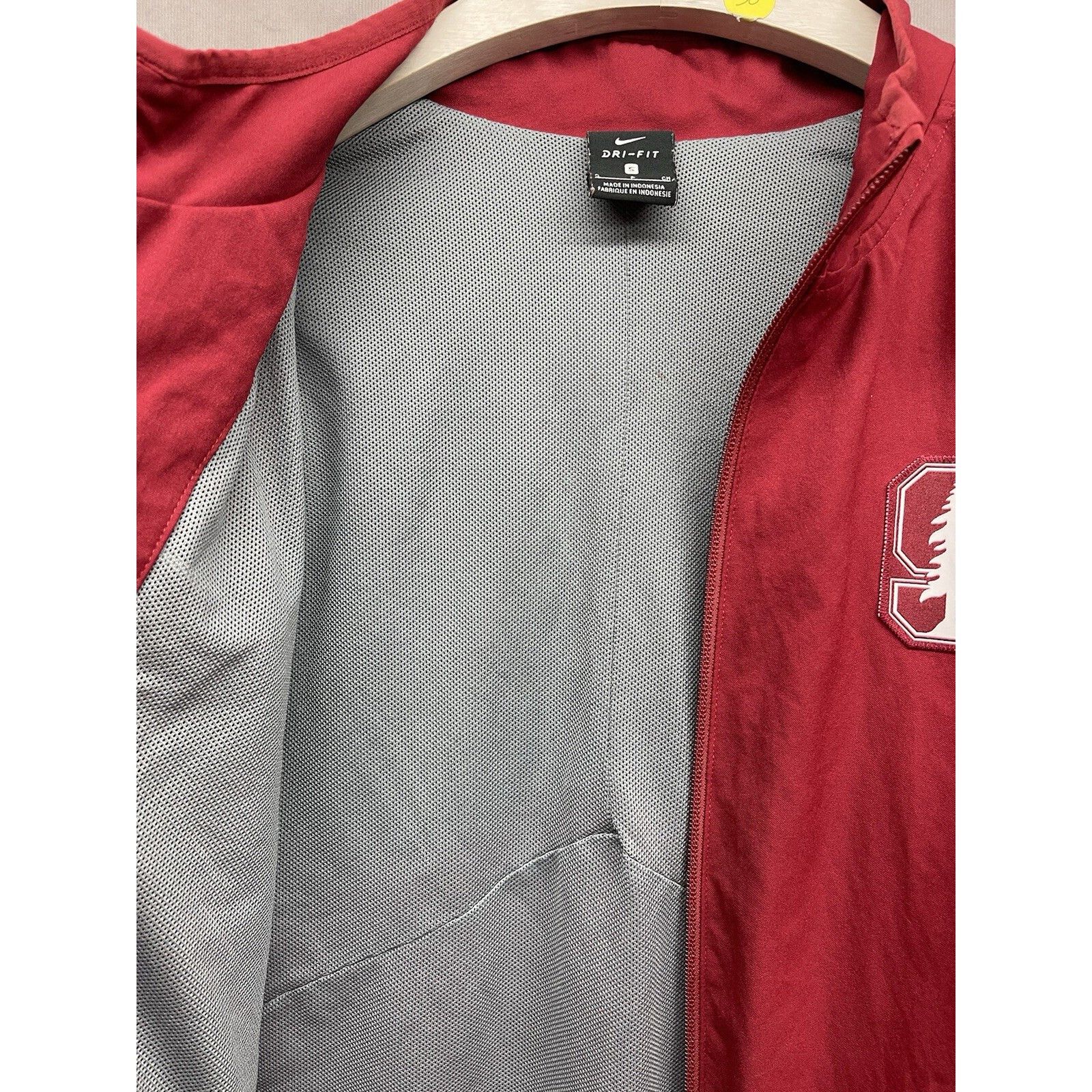 Nike Nike Dri-Fit Stanford Cardinal Full Zip Jacket Mesh Lined Po Size US S / EU 44-46 / 1 - 7 Thumbnail