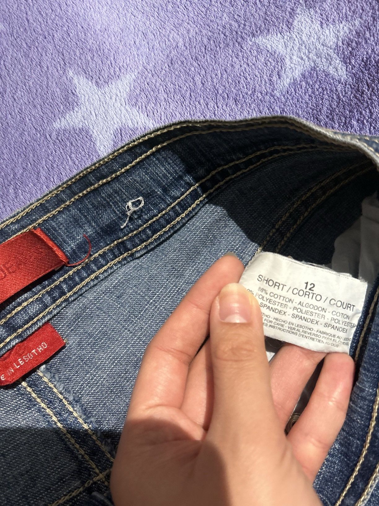 Gloria Vanderbilt × Vintage Navy Blue Baggy Jeans Size 34" / US 12 / IT 48 - 6 Thumbnail