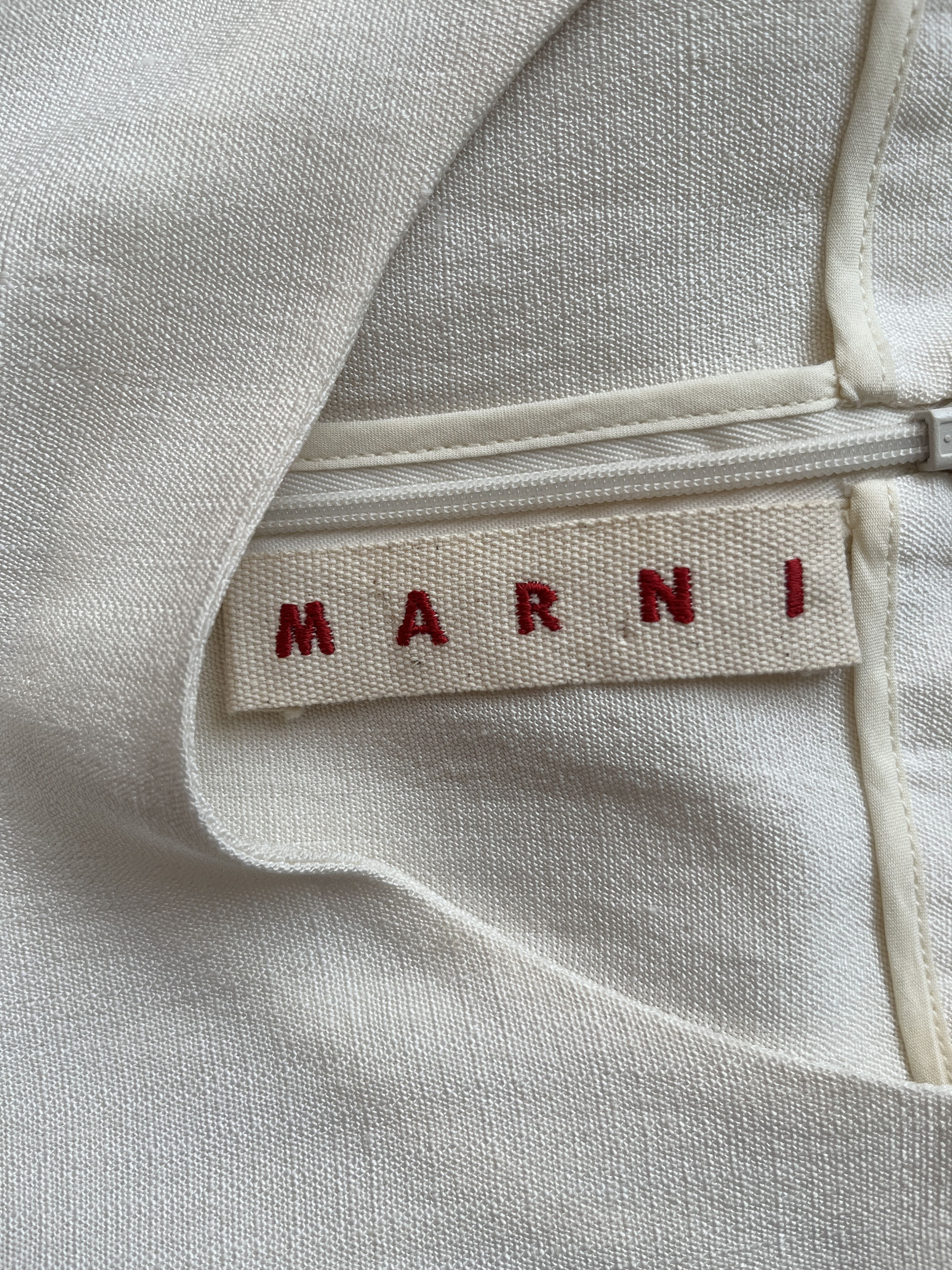 Marni ⚡️QUICK SALE⚡️Marni Cream Flared Asymmetric Sleeveless Top Size M / US 6-8 / IT 42-44 - 3 Thumbnail