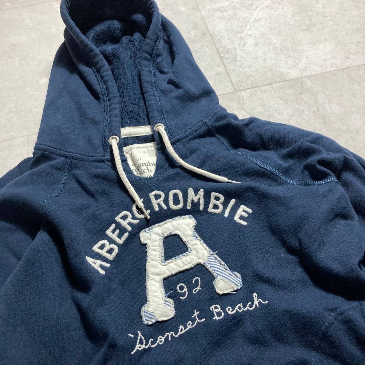 Abercrombie & Fitch Vintage Abercrombie & Fitch V Neck Hoodie Size L / US 10 / IT 46 - 4 Thumbnail