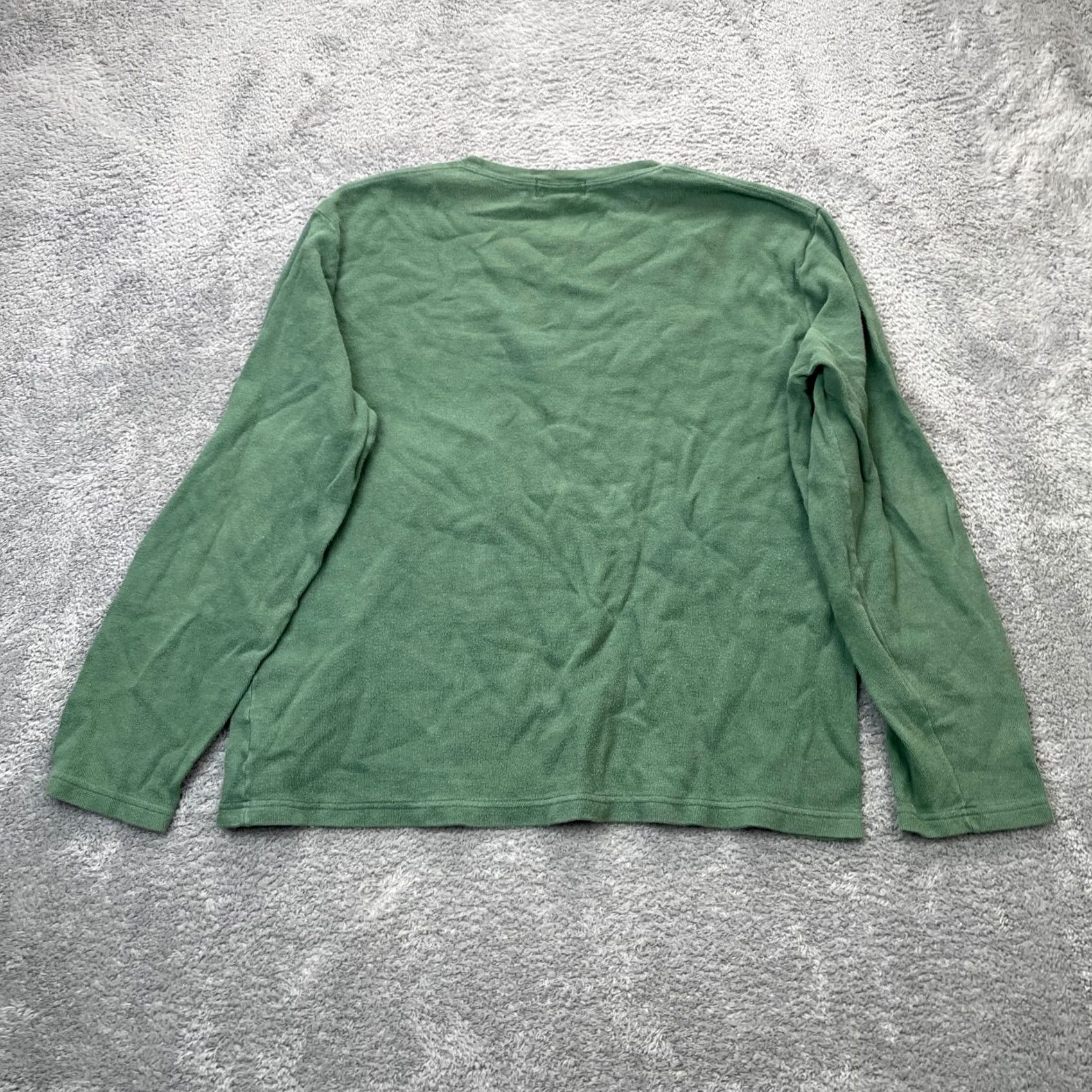 Polo Ralph Lauren VINTAGE Polo Ralph Lauren Shirt Mens XL Green Striped Pony 100% Cotton Polo Shirt Polo Ralph Lauren Shirt Mens XL Green Striped Pony 90s Size US XL / EU 56 / 4 - 2 Thumbnail