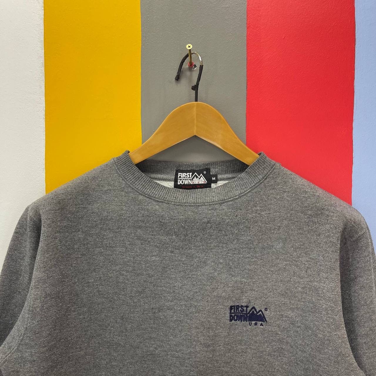 Other FIRST DOWN Crew Neck Sweatshirt #2641/26 Size US M / EU 48-50 / 2 - 4 Thumbnail