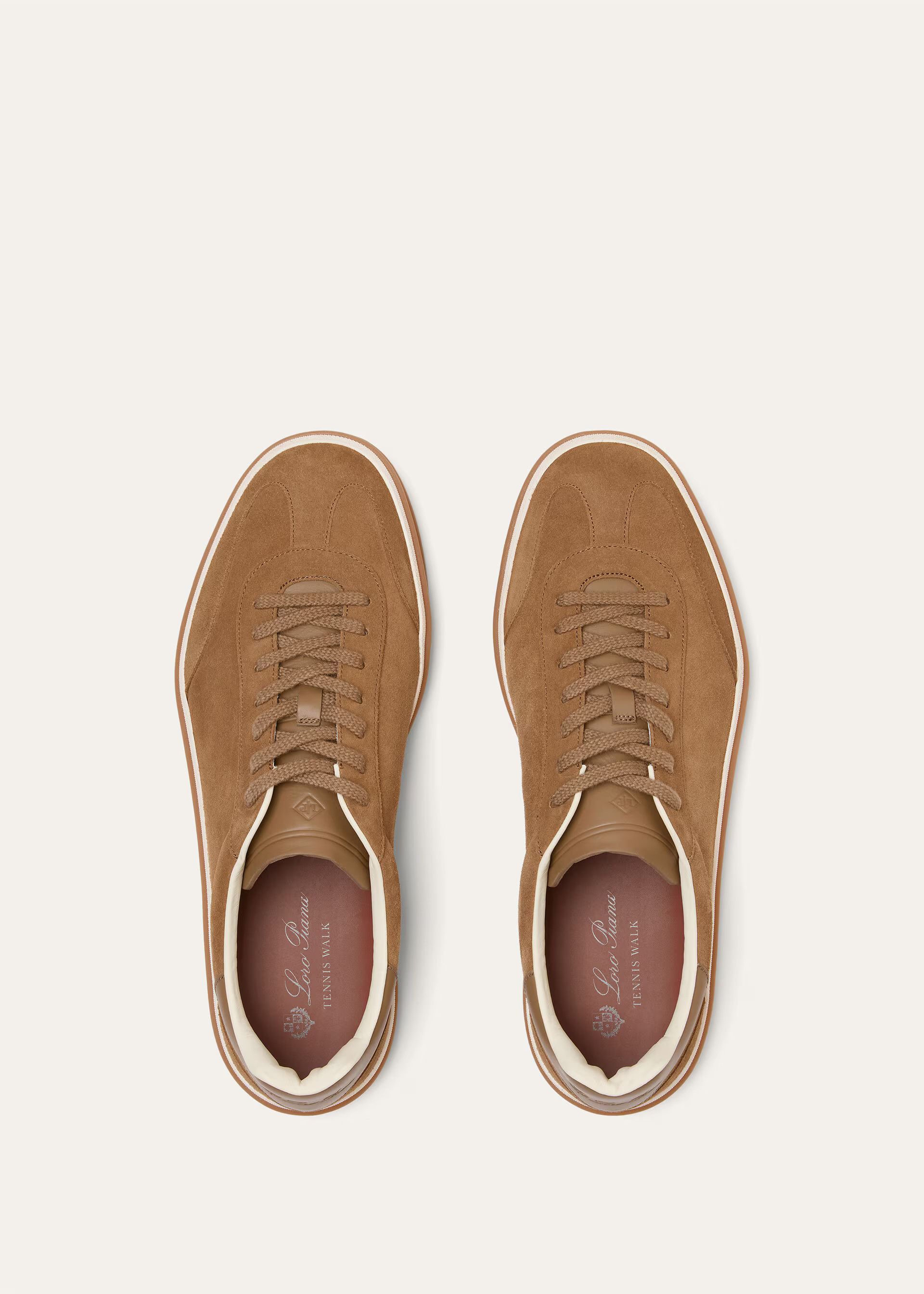 Loro Piana os11x0226 FSM0106 Tennis Walk Low-Top Sneakers in Light Sand Size US 10 / EU 43 - 5 Thumbnail